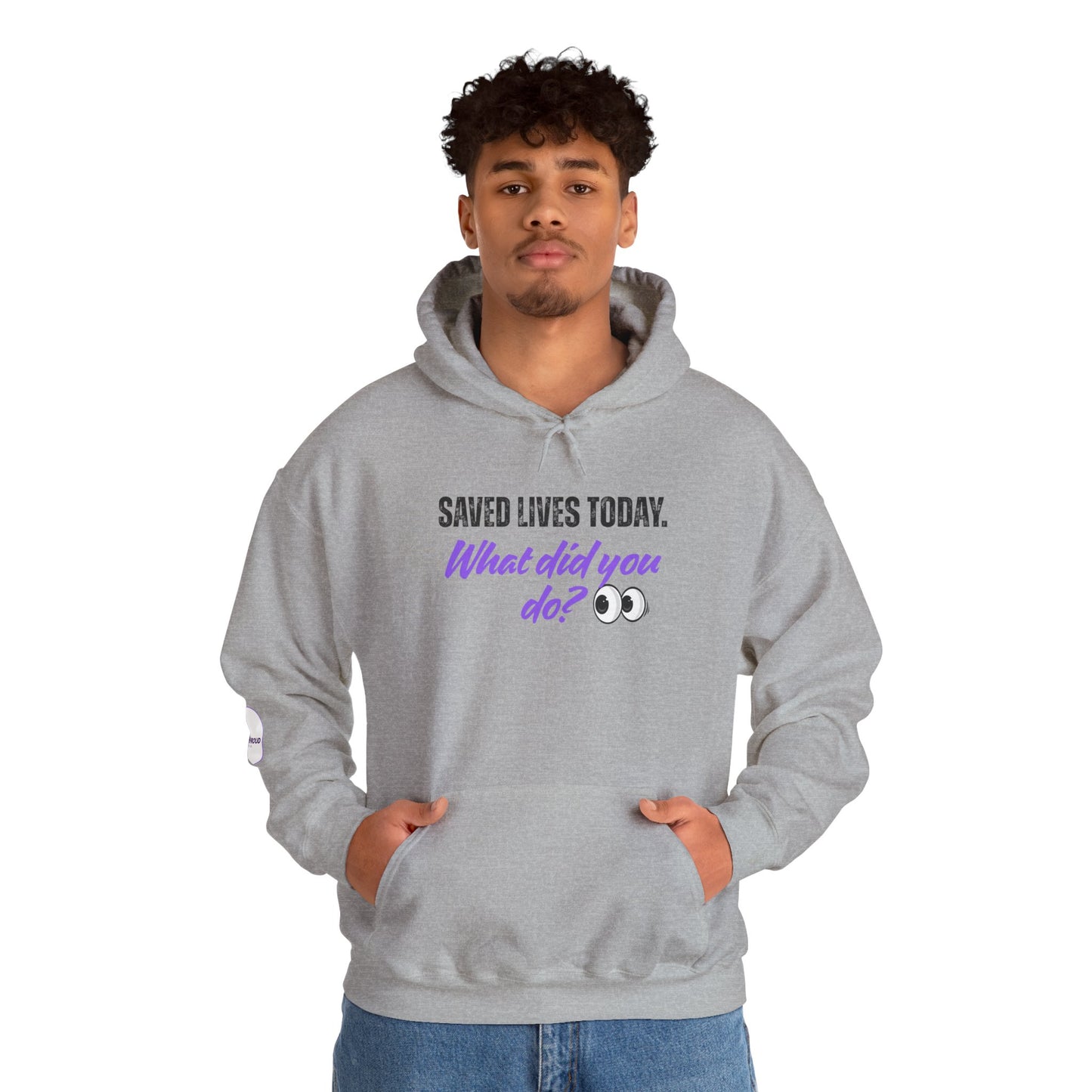 Saved Lives Today Hoodie soft fleece pullover for healthcare workers
