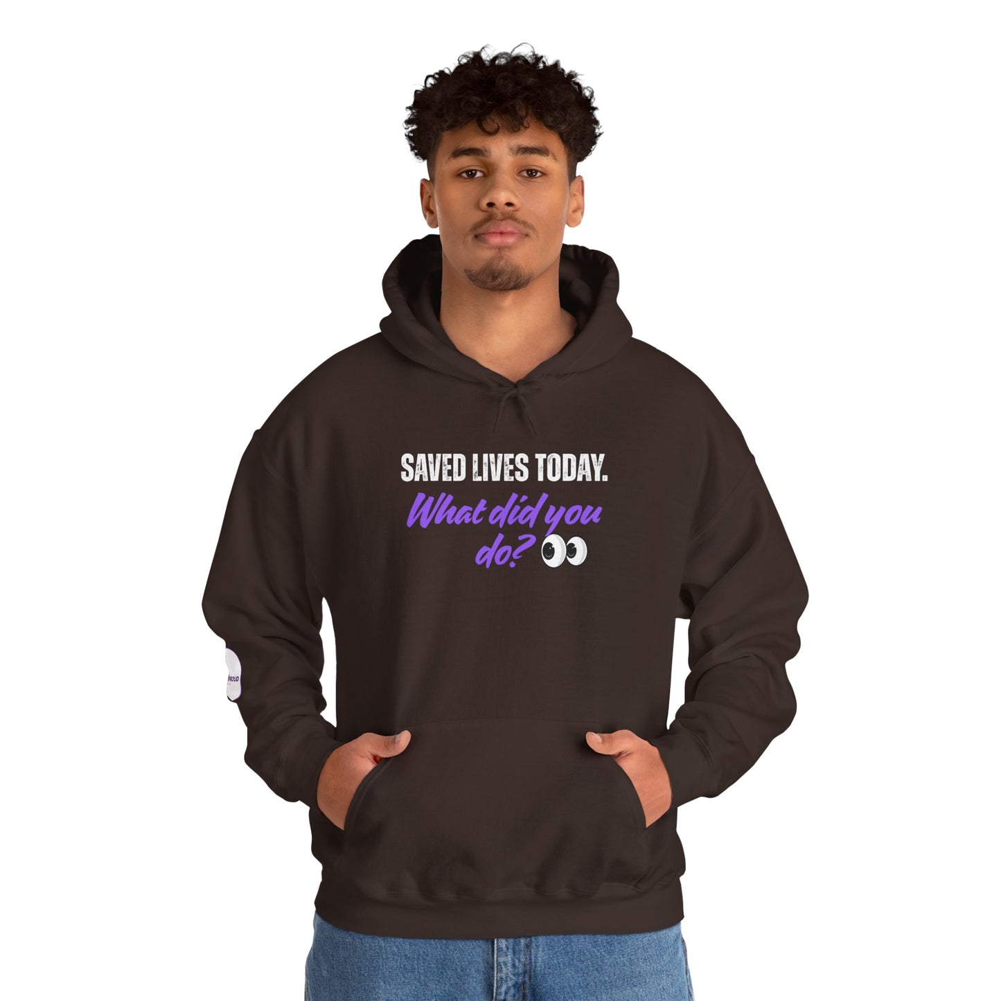 Saved Lives Today Hoodie soft fleece pullover for healthcare workers