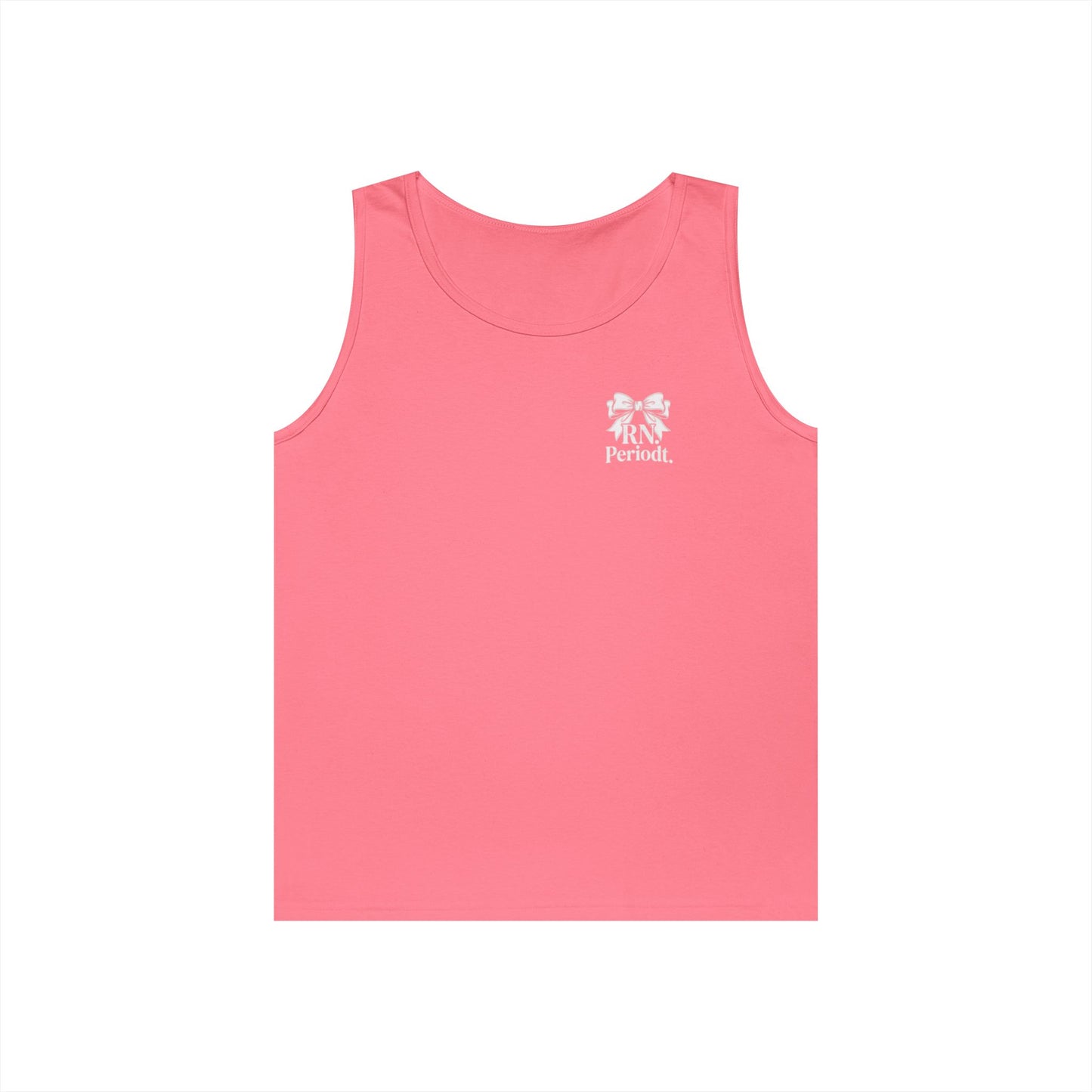 Bow Logo Tank Top in breathable cotton for warm weather wear