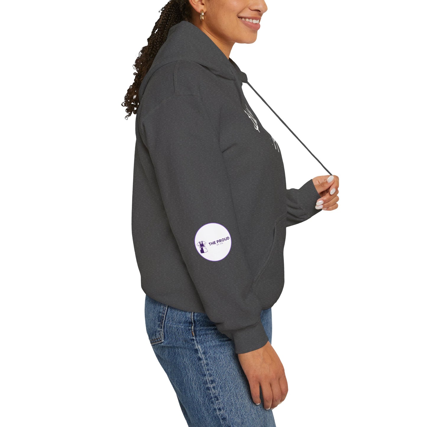 Black Nurse Magic Hoodie cozy fleece pullover for nurses