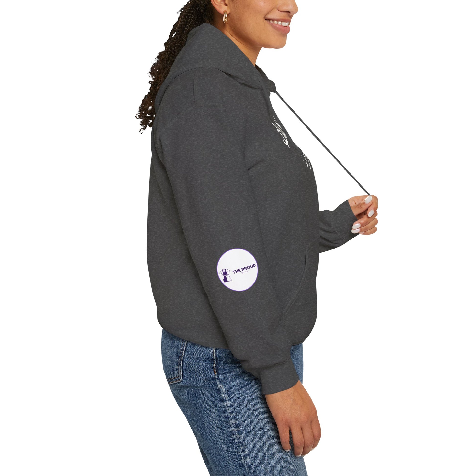 Black Nurse Magic Hoodie cozy fleece pullover for nurses