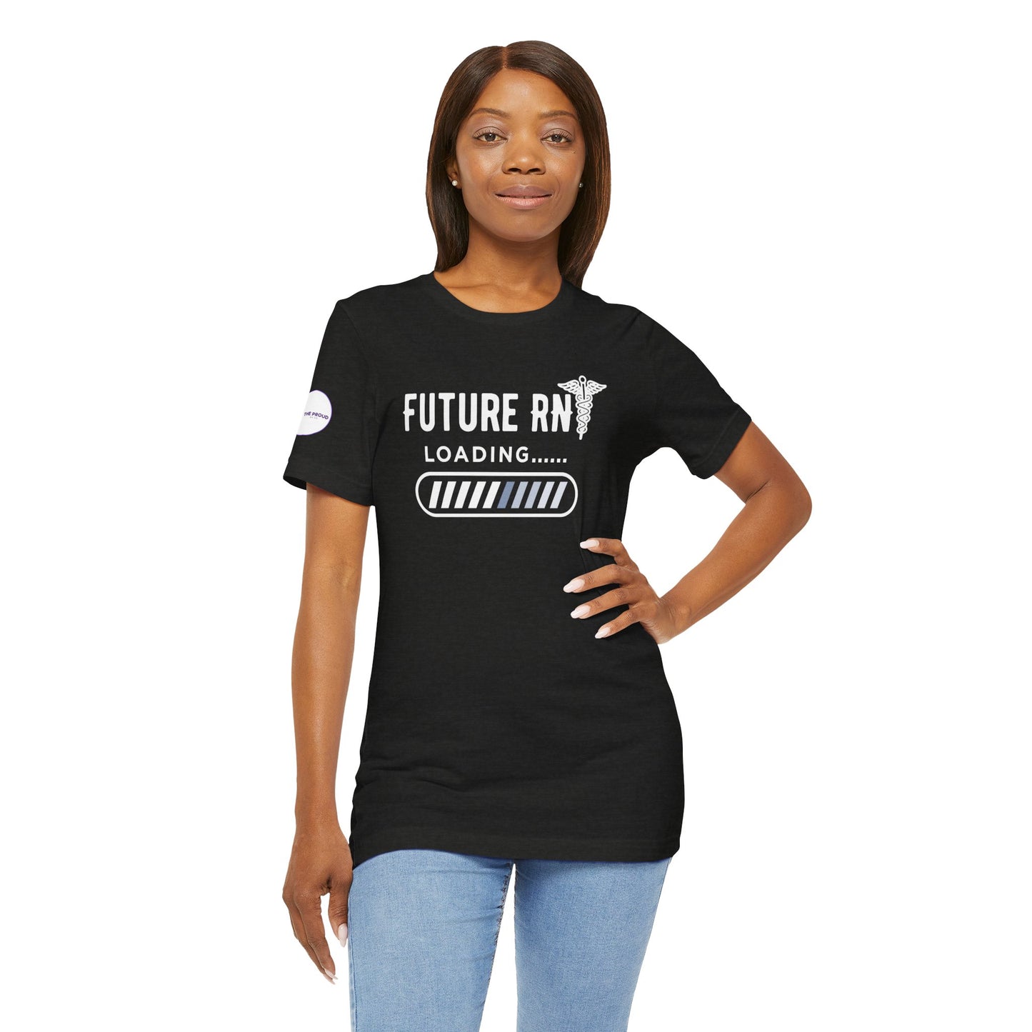 Future RN T-Shirt with stethoscope and loading bar artwork