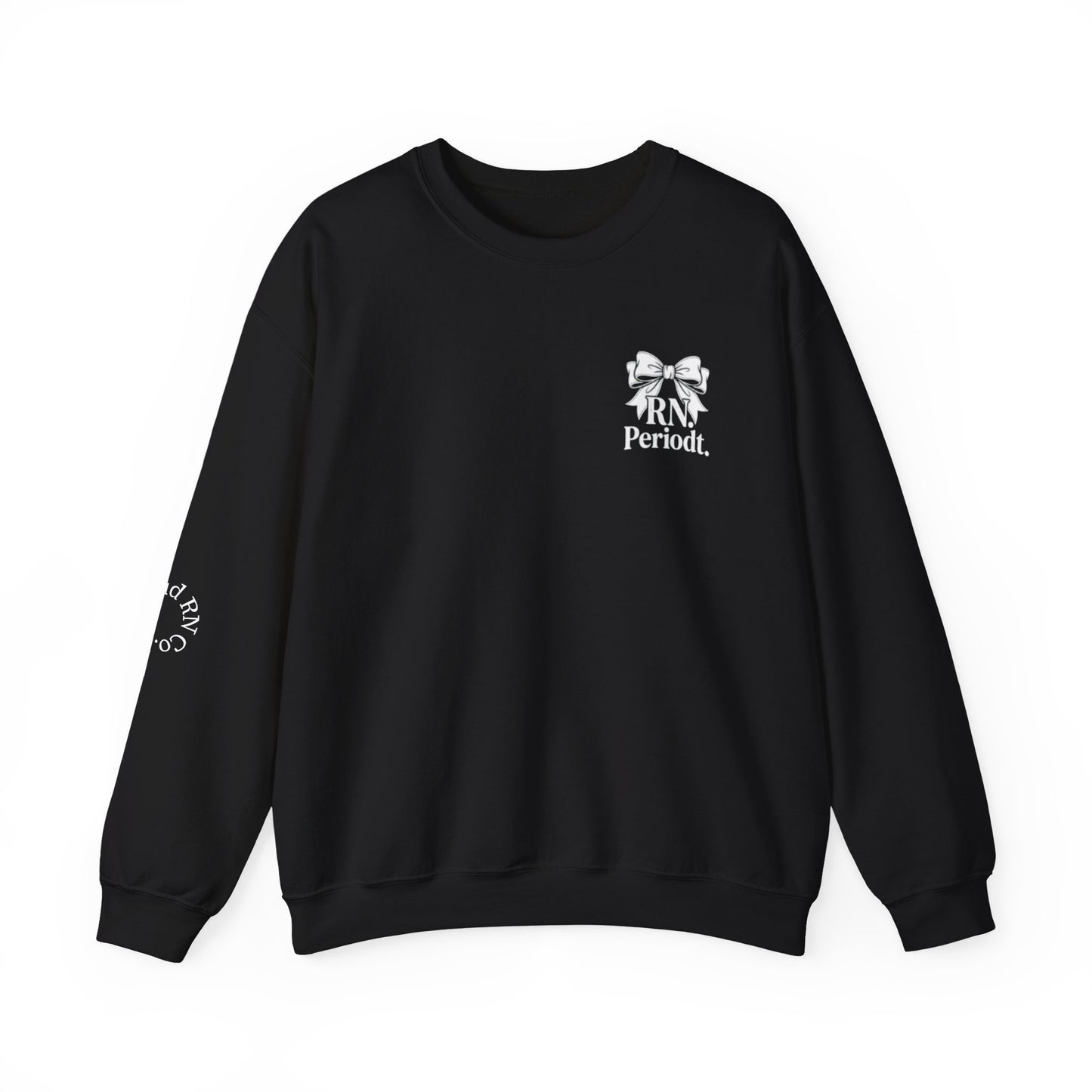Front view of Unisex Heavy Blend Crewneck Sweatshirt with clean style