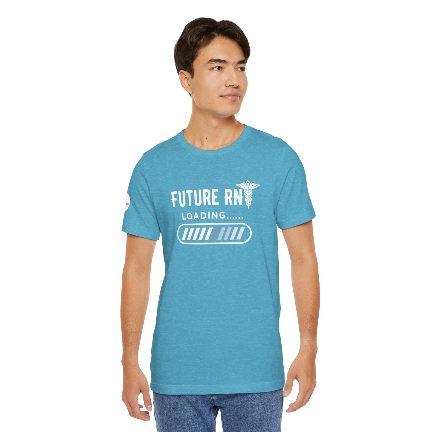 Future RN T-Shirt with stethoscope and loading bar artwork