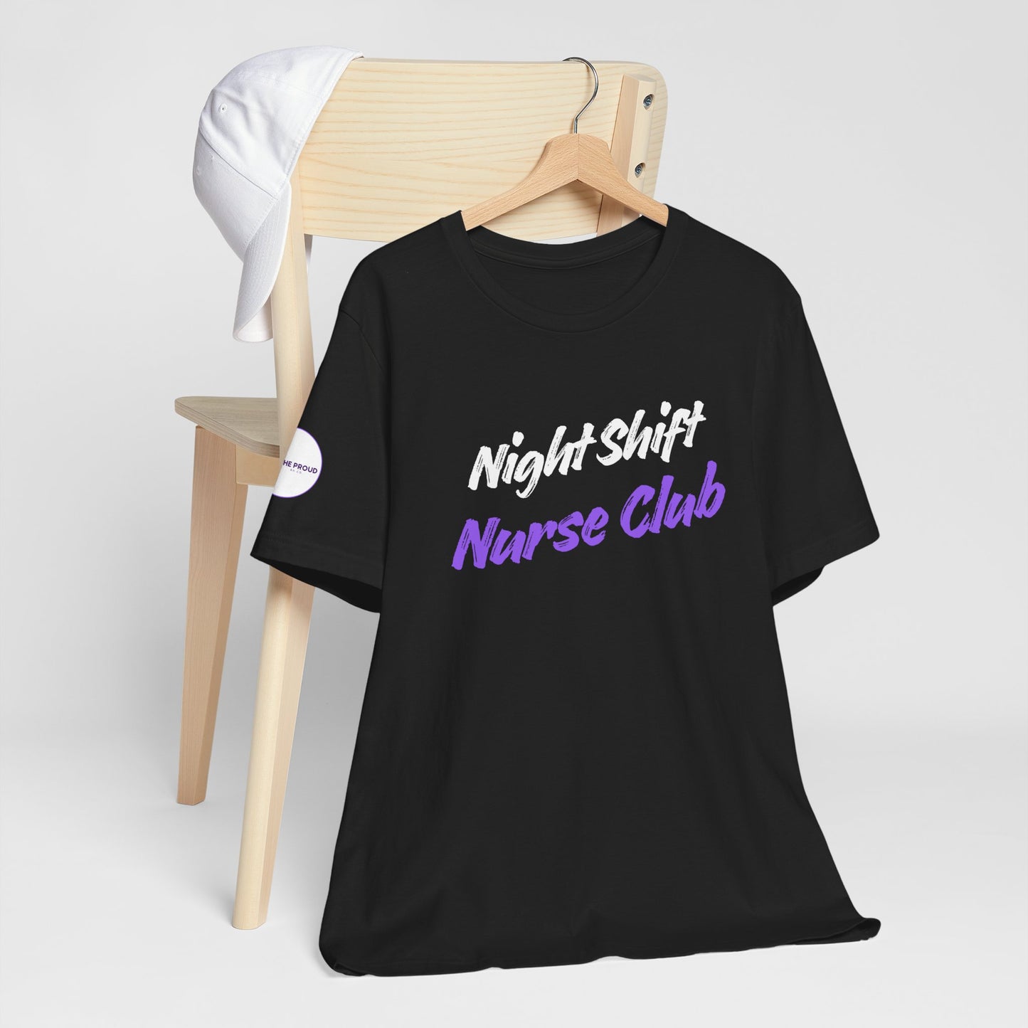 Night Shift Nurse T-Shirt designed for nurses working late-night shifts