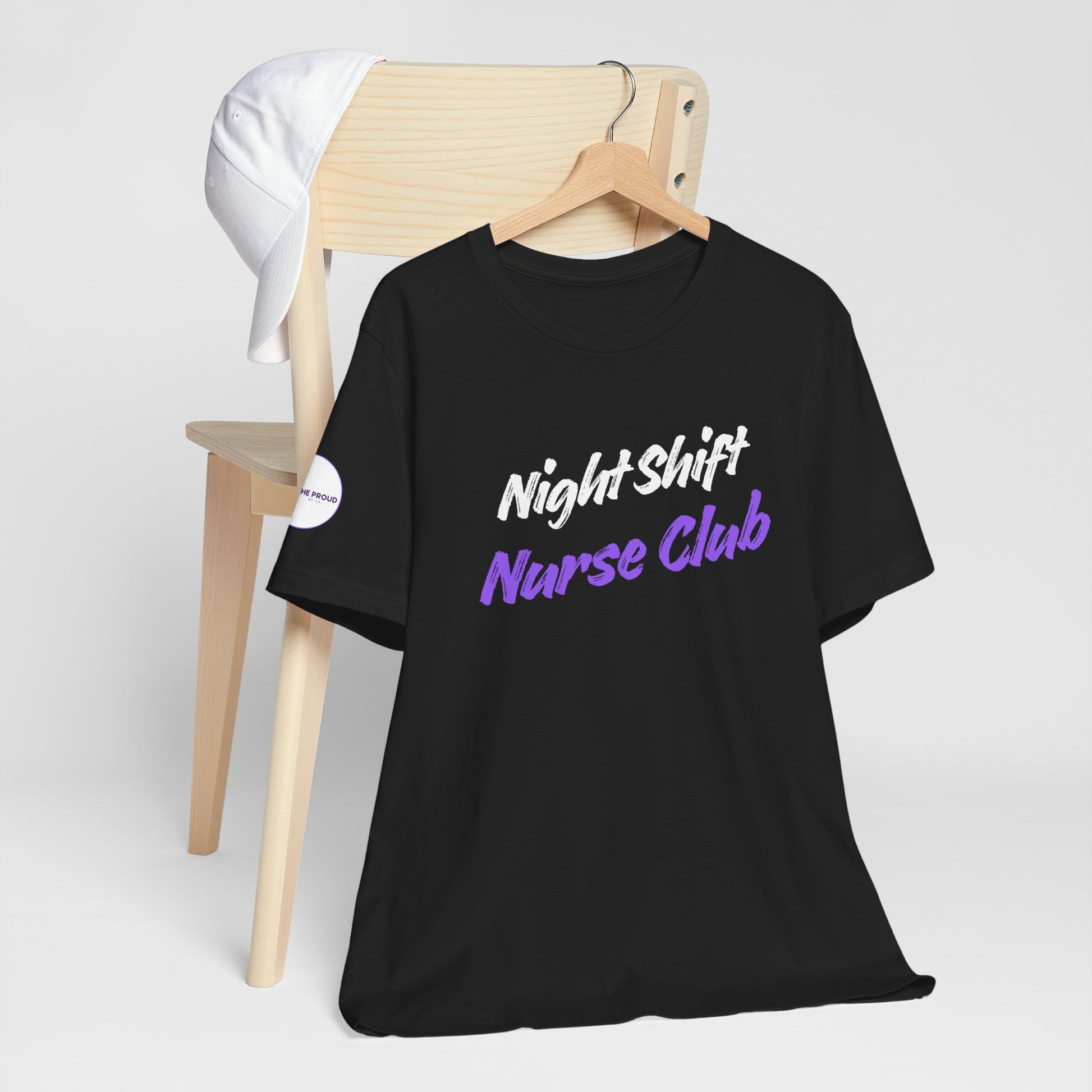 Night Shift Nurse T-Shirt designed for nurses working late-night shifts