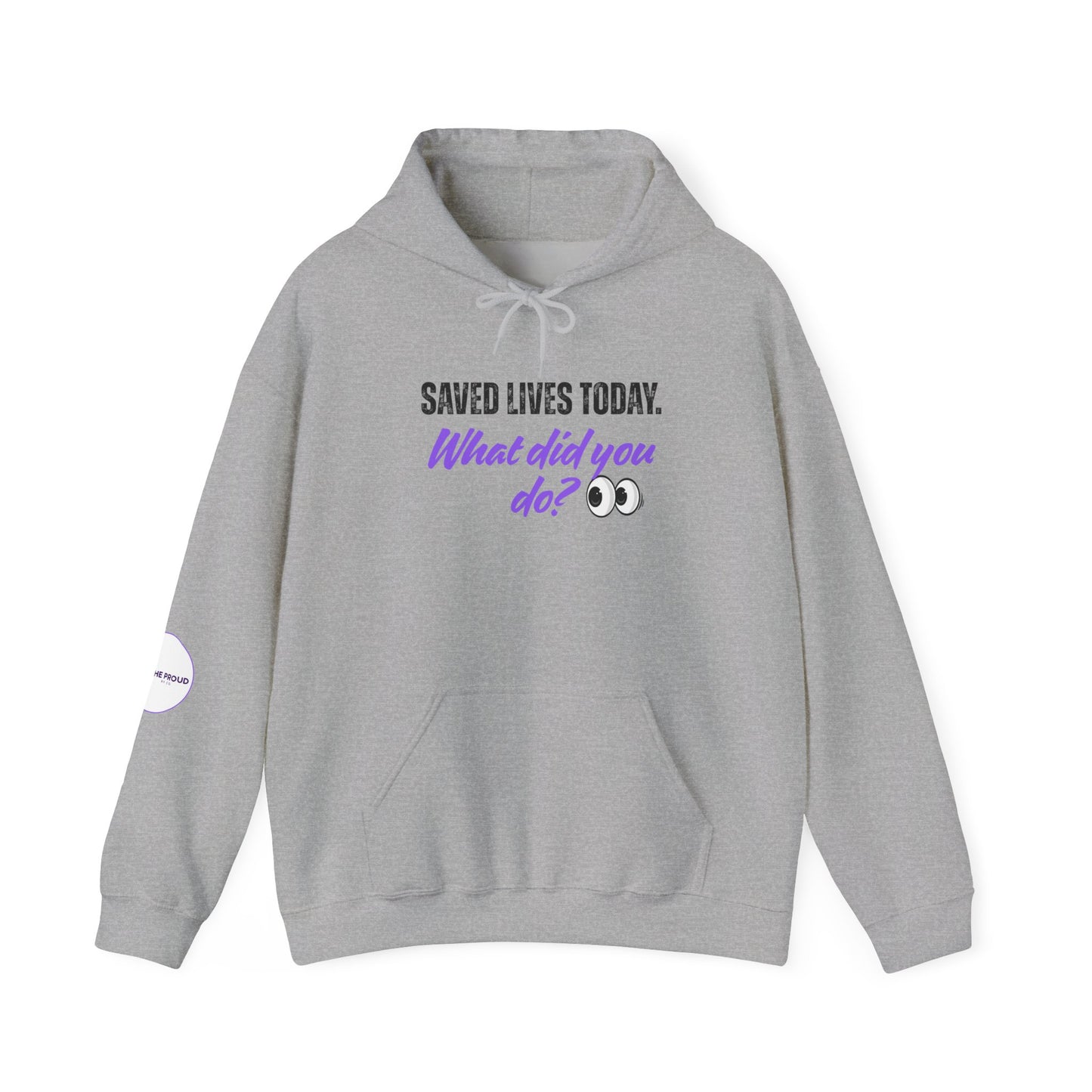 Saved Lives Today Hoodie soft fleece pullover for healthcare workers