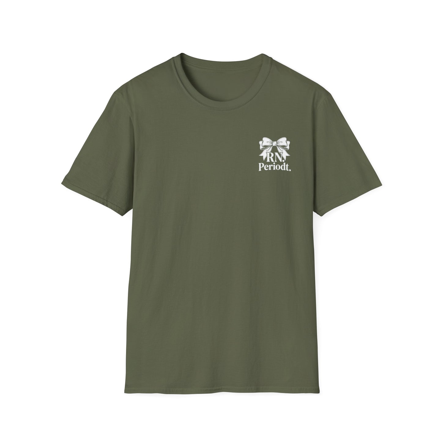 RN Periodt T-Shirt with nurse skull crest graphic design