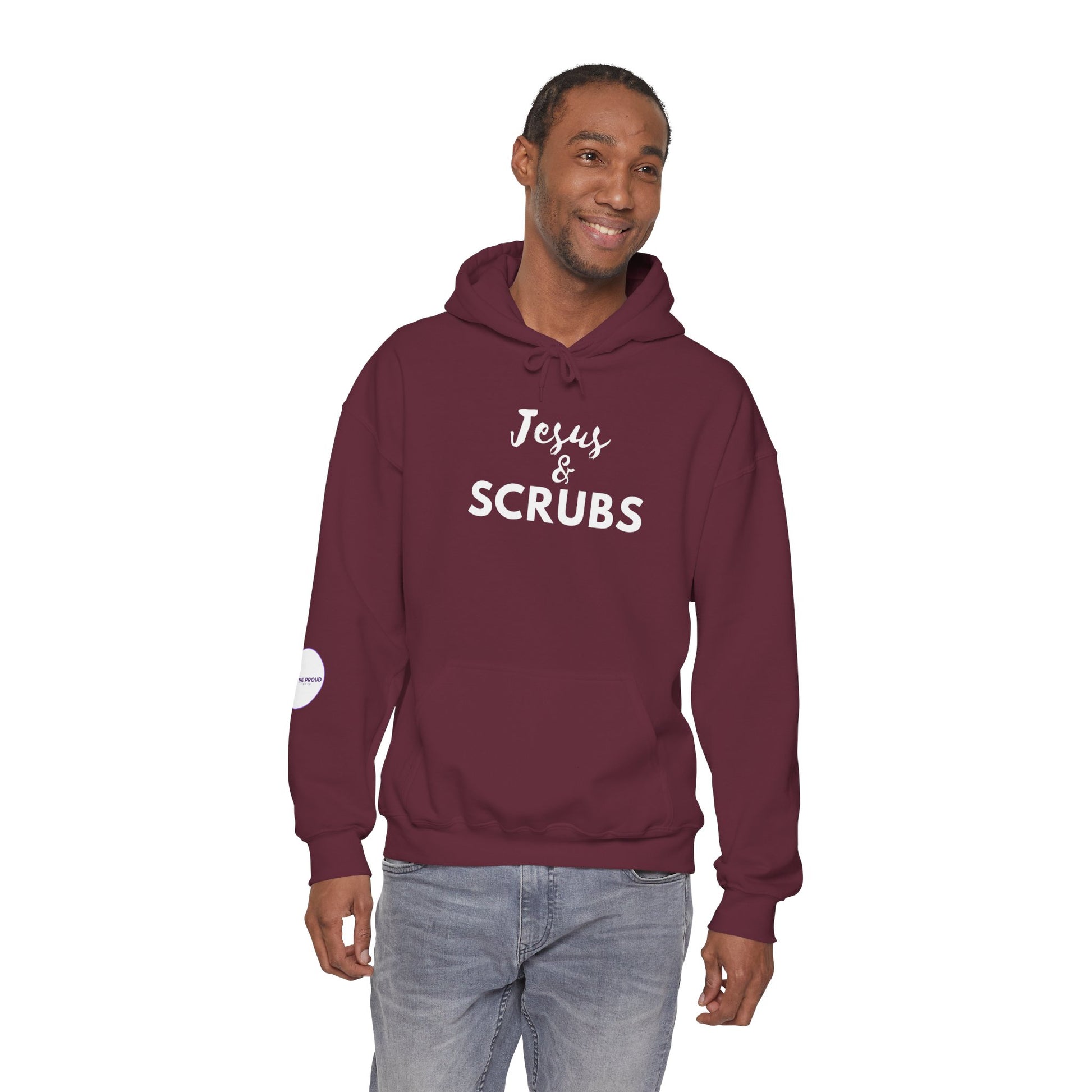 Christian Nurse Hoodie clean design with subtle sleeve detail