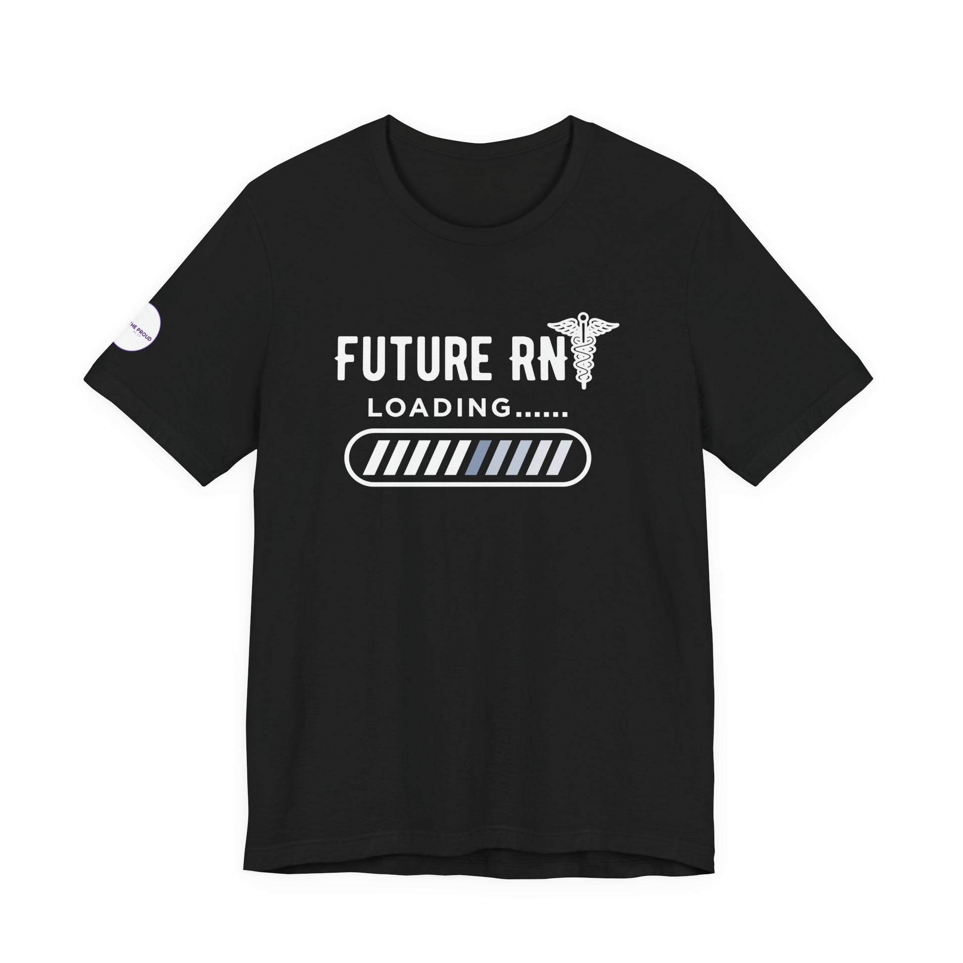 Future RN T-Shirt with stethoscope and loading bar artwork