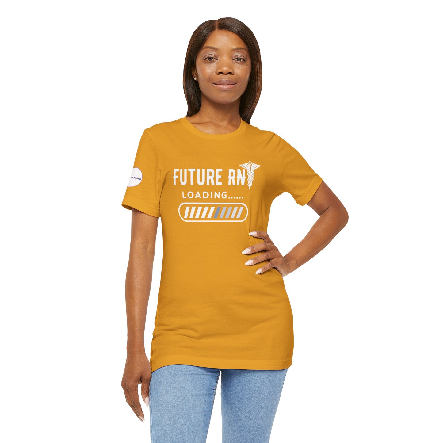 Future RN T-Shirt with stethoscope and loading bar artwork
