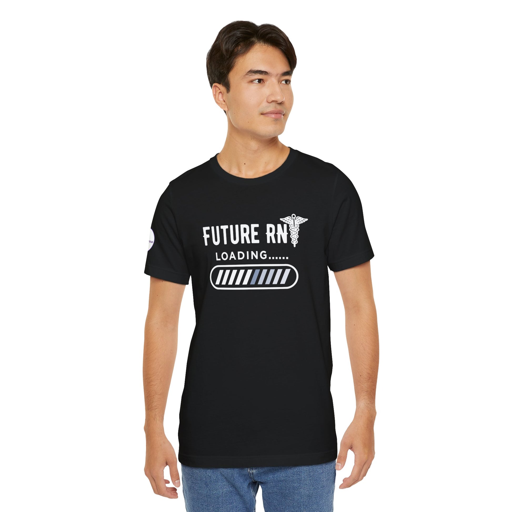 Future RN T-Shirt with stethoscope and loading bar artwork