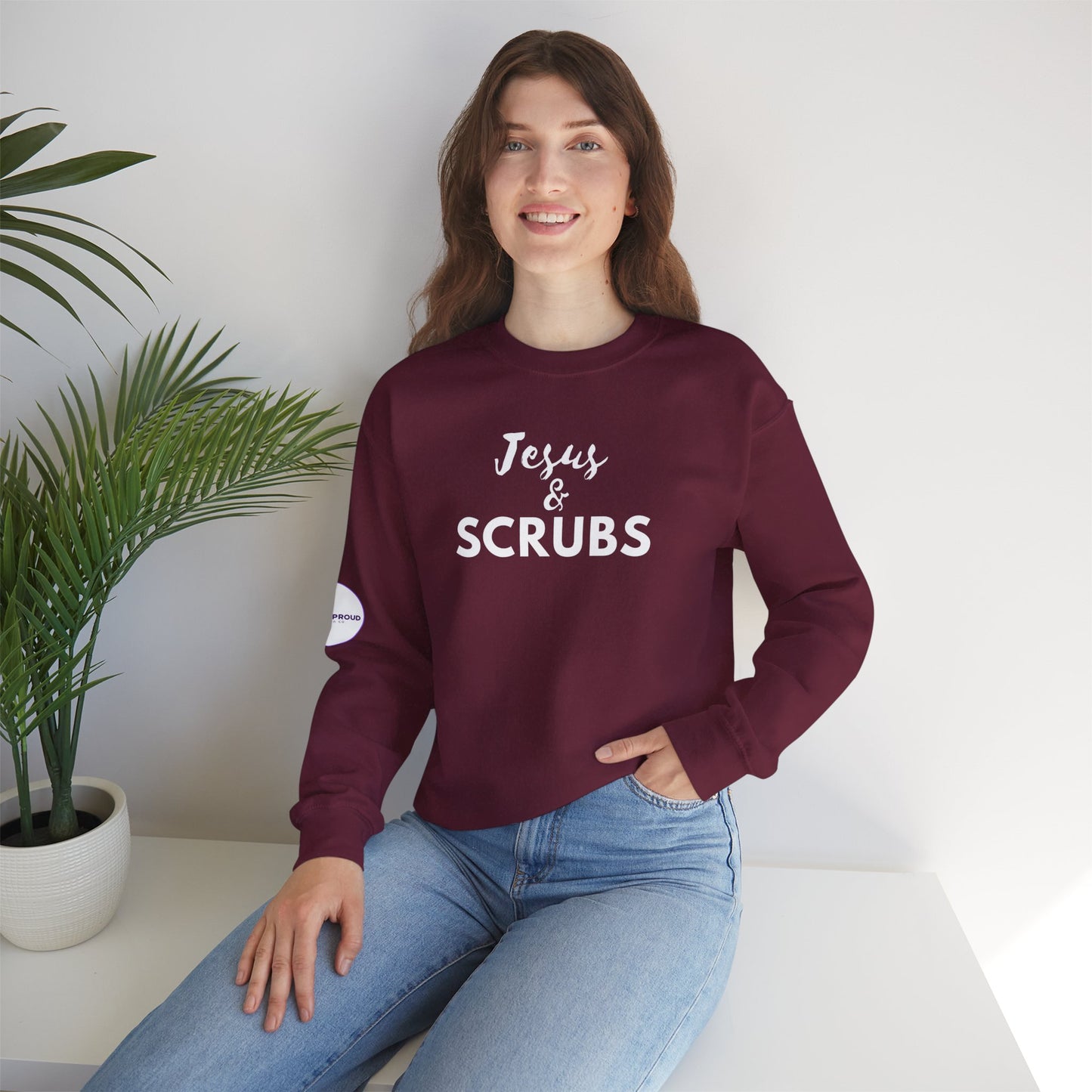 Unisex Crewneck Sweatshirt available in multiple color variants