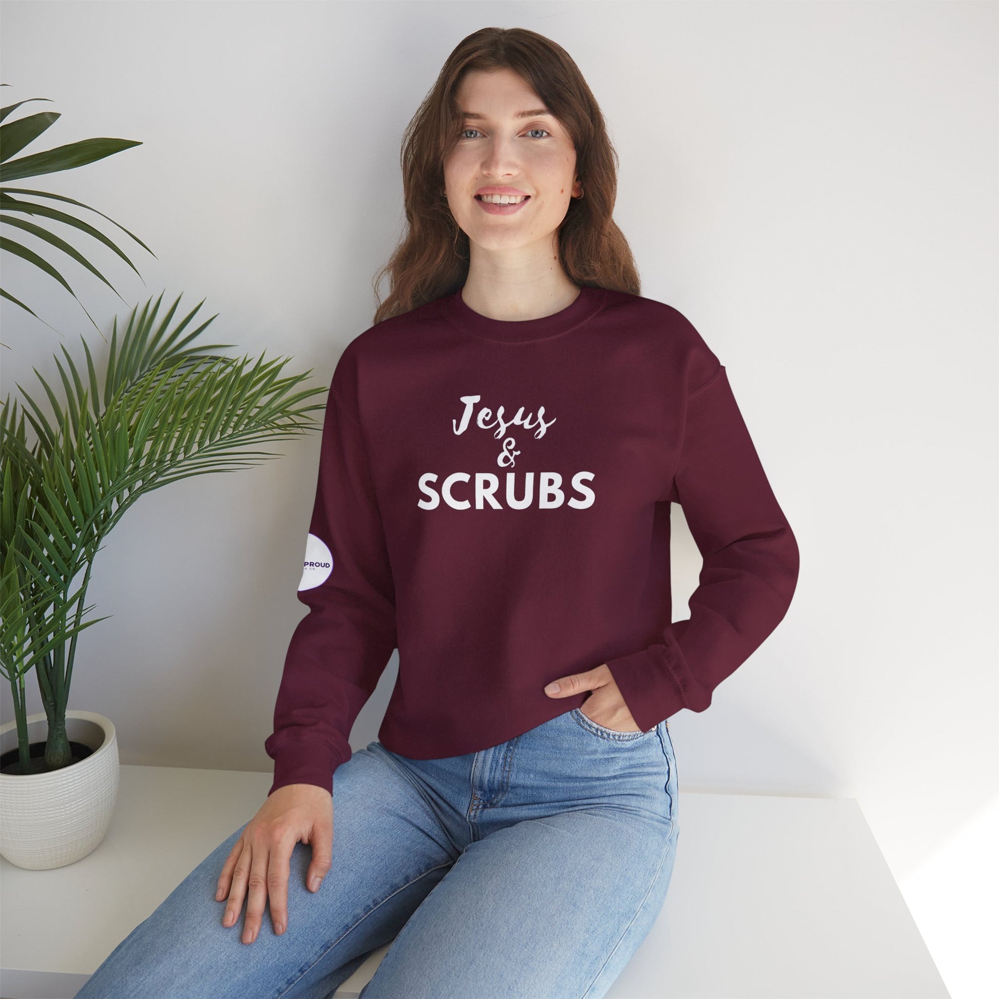 Unisex Crewneck Sweatshirt available in multiple color variants
