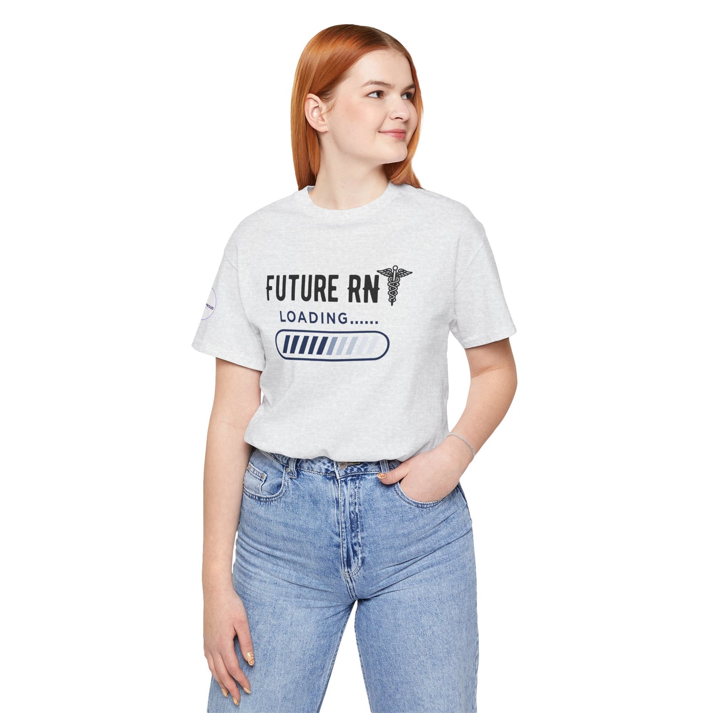 Future RN T-Shirt with stethoscope and loading bar artwork