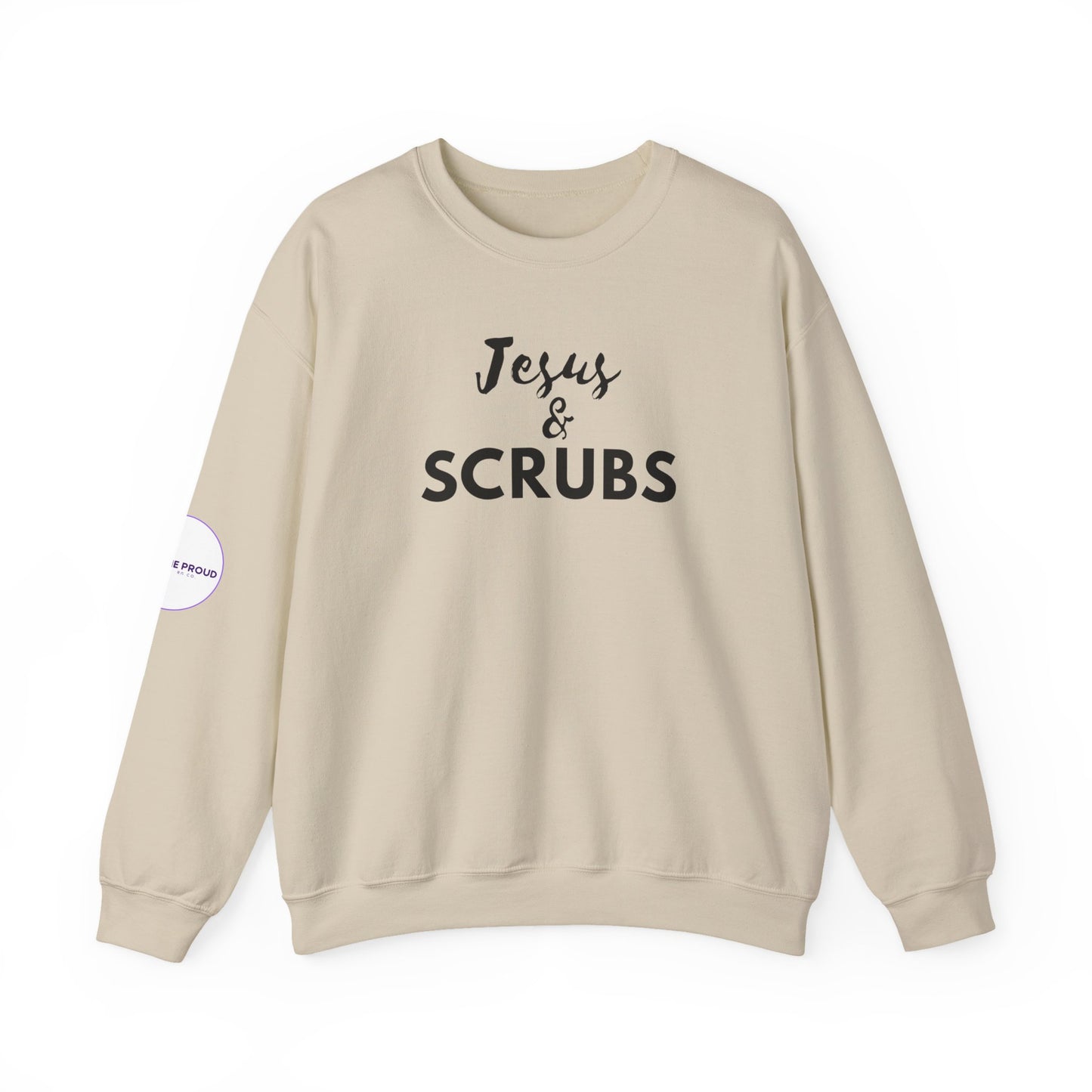 Unisex Crewneck Sweatshirt with ribbed collar and cuffs detail