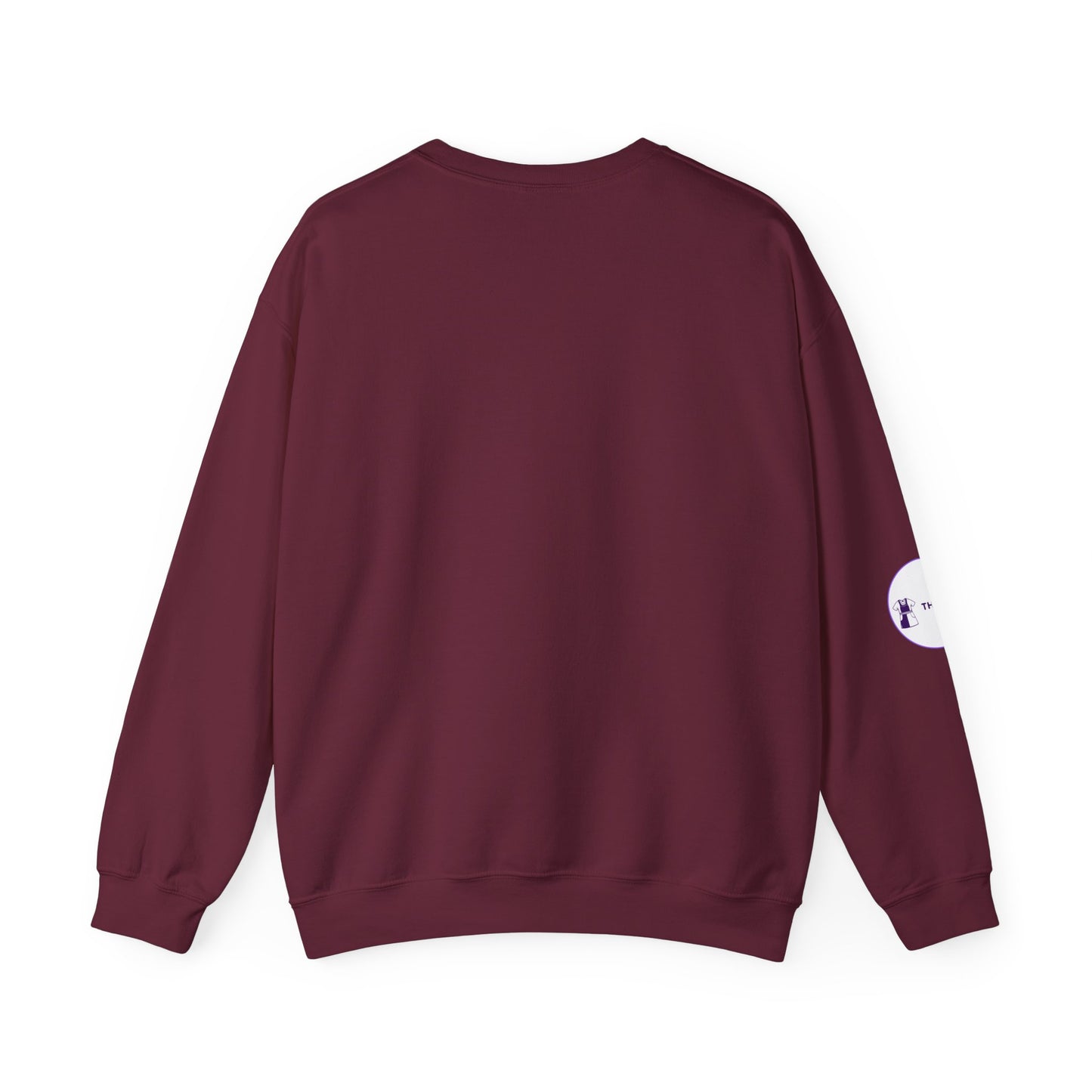 Side view of ICU Nurse Sweatshirt with ribbed collar