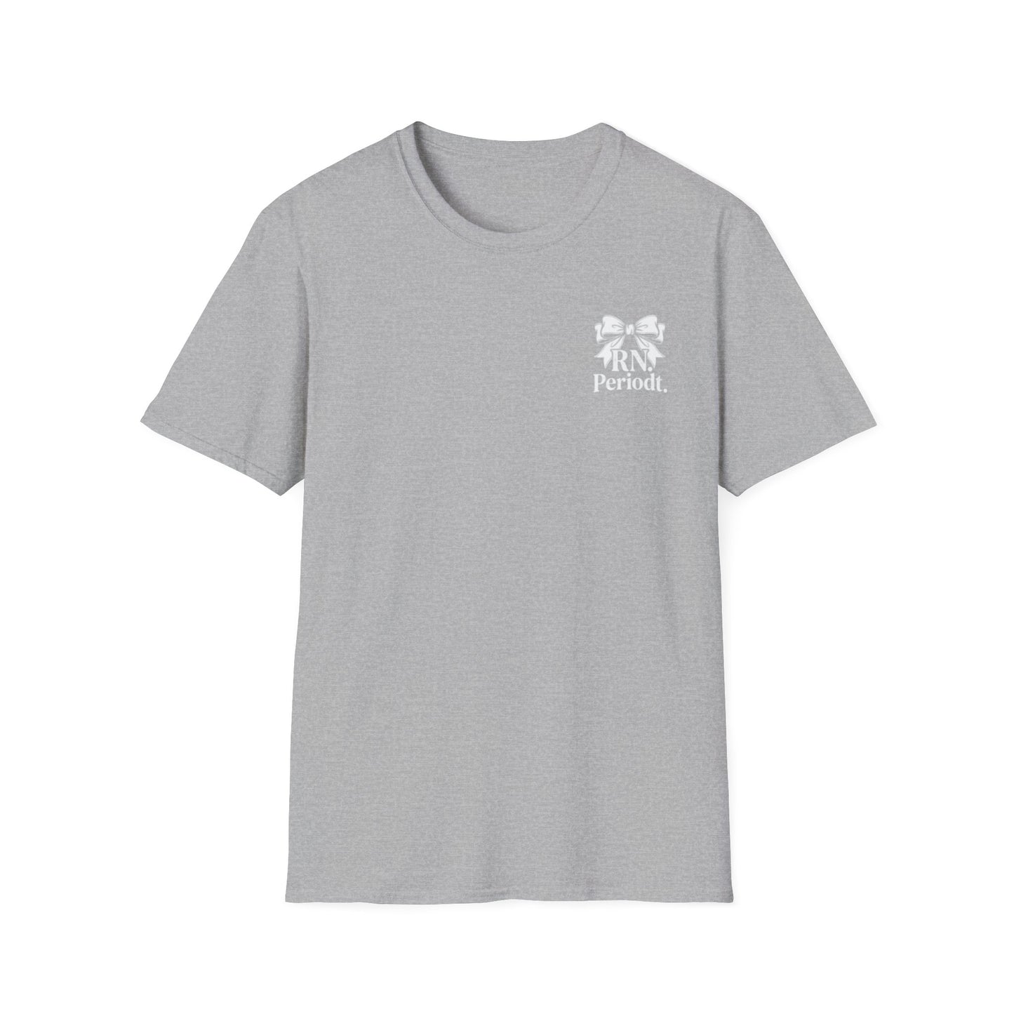 RN Periodt T-Shirt with nurse skull crest graphic design