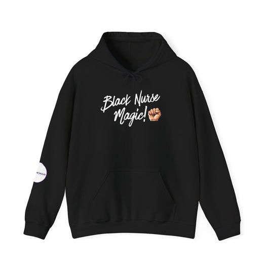 Black Nurse Magic Hoodie meaningful gift for nurses
