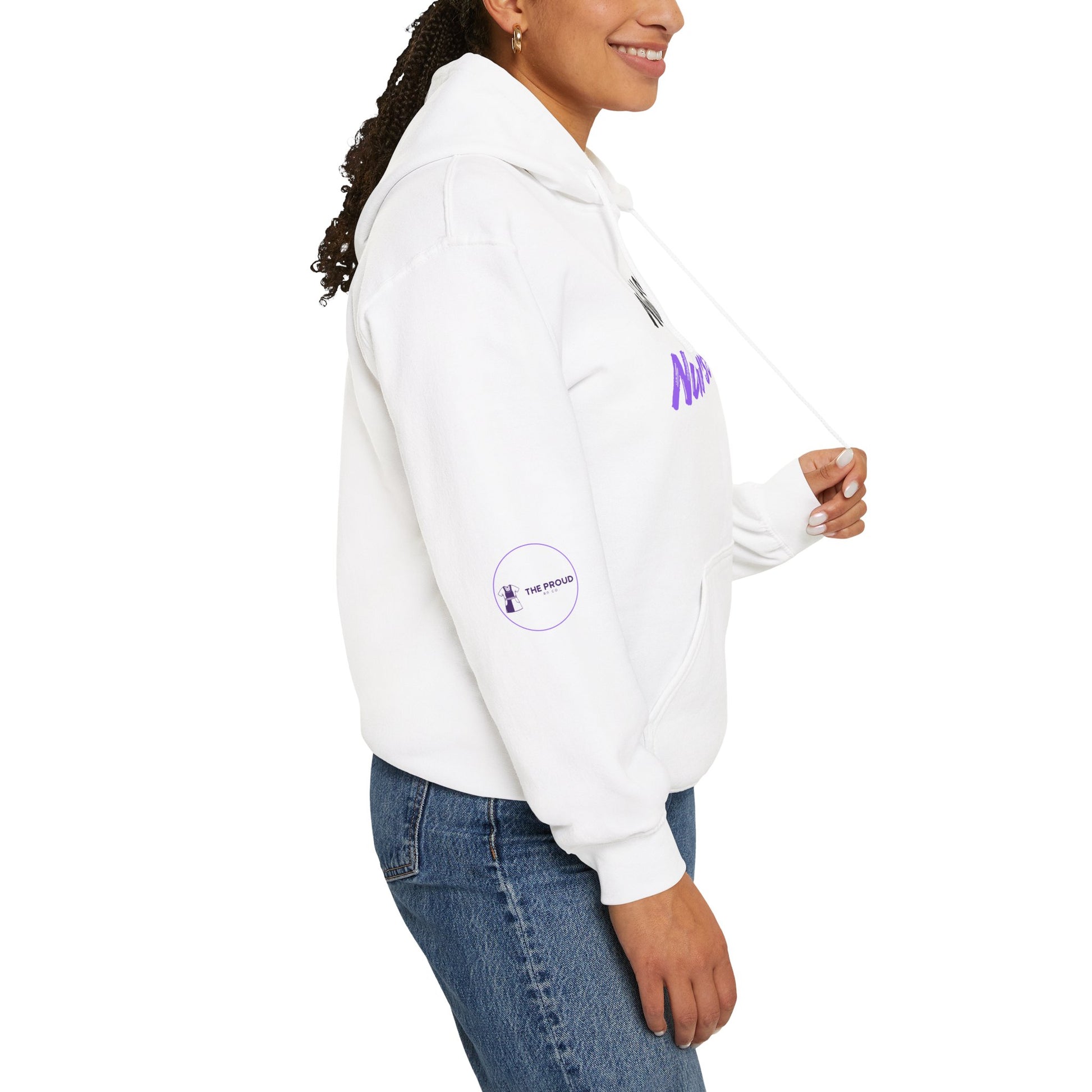 Night Shift Nurse Club Hoodie with hood and pocket cozy nurse apparel
