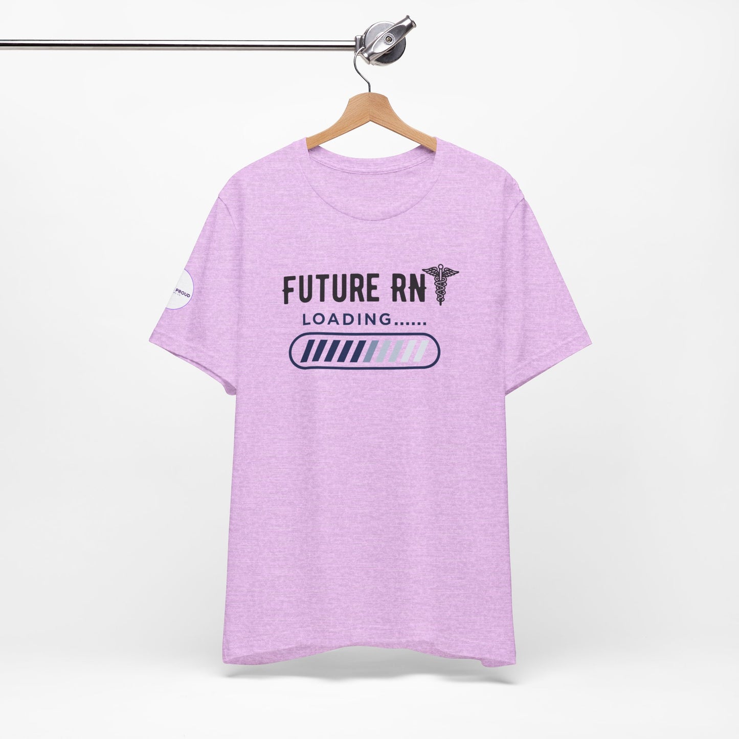 Future RN T-Shirt with stethoscope and loading bar artwork