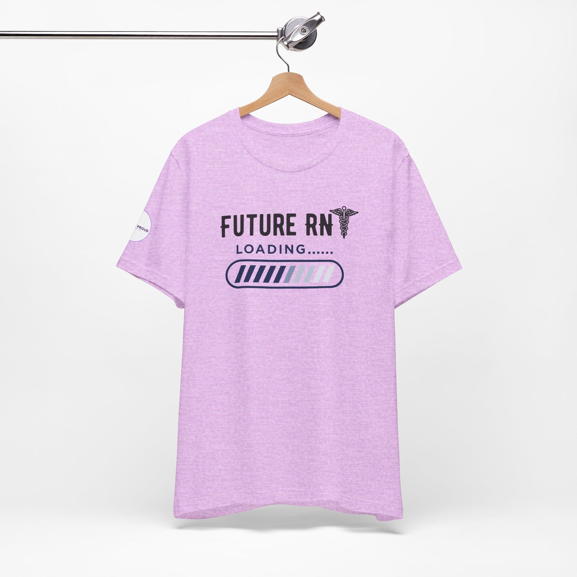Future RN T-Shirt with stethoscope and loading bar artwork