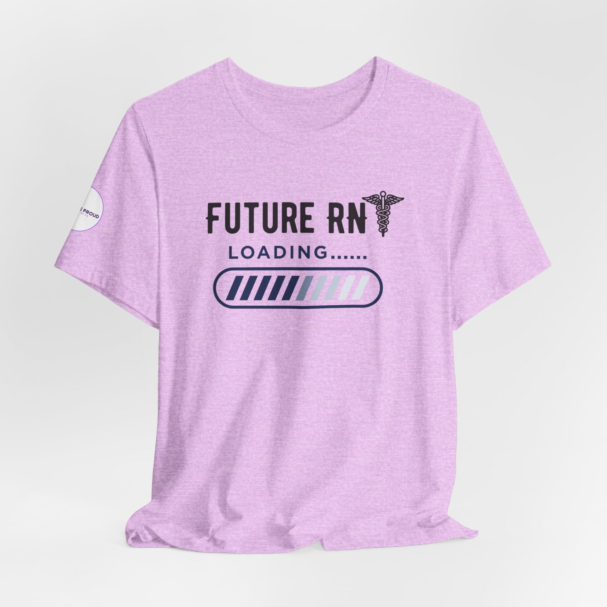 Future RN T-Shirt with stethoscope and loading bar artwork