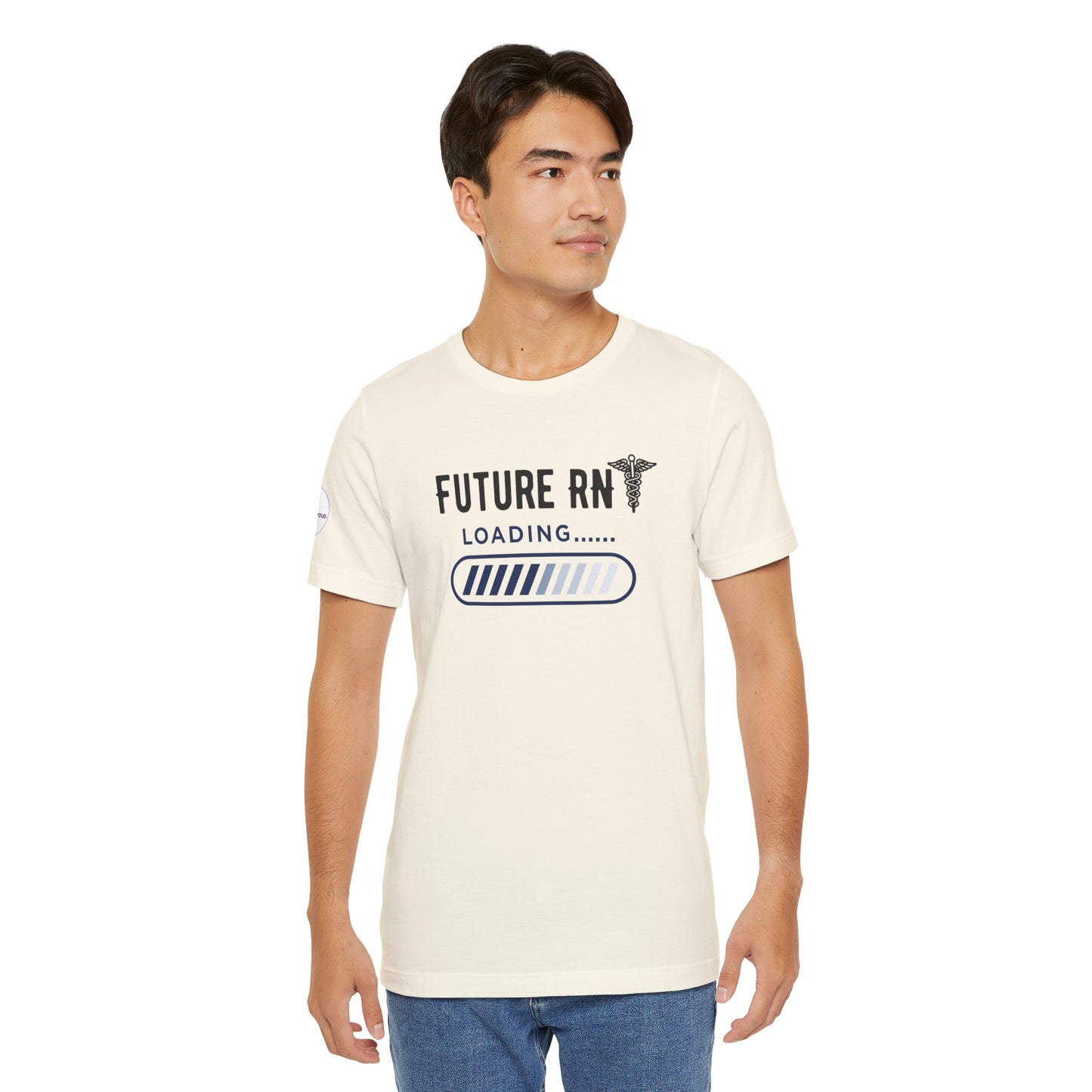 Future RN T-Shirt with stethoscope and loading bar artwork
