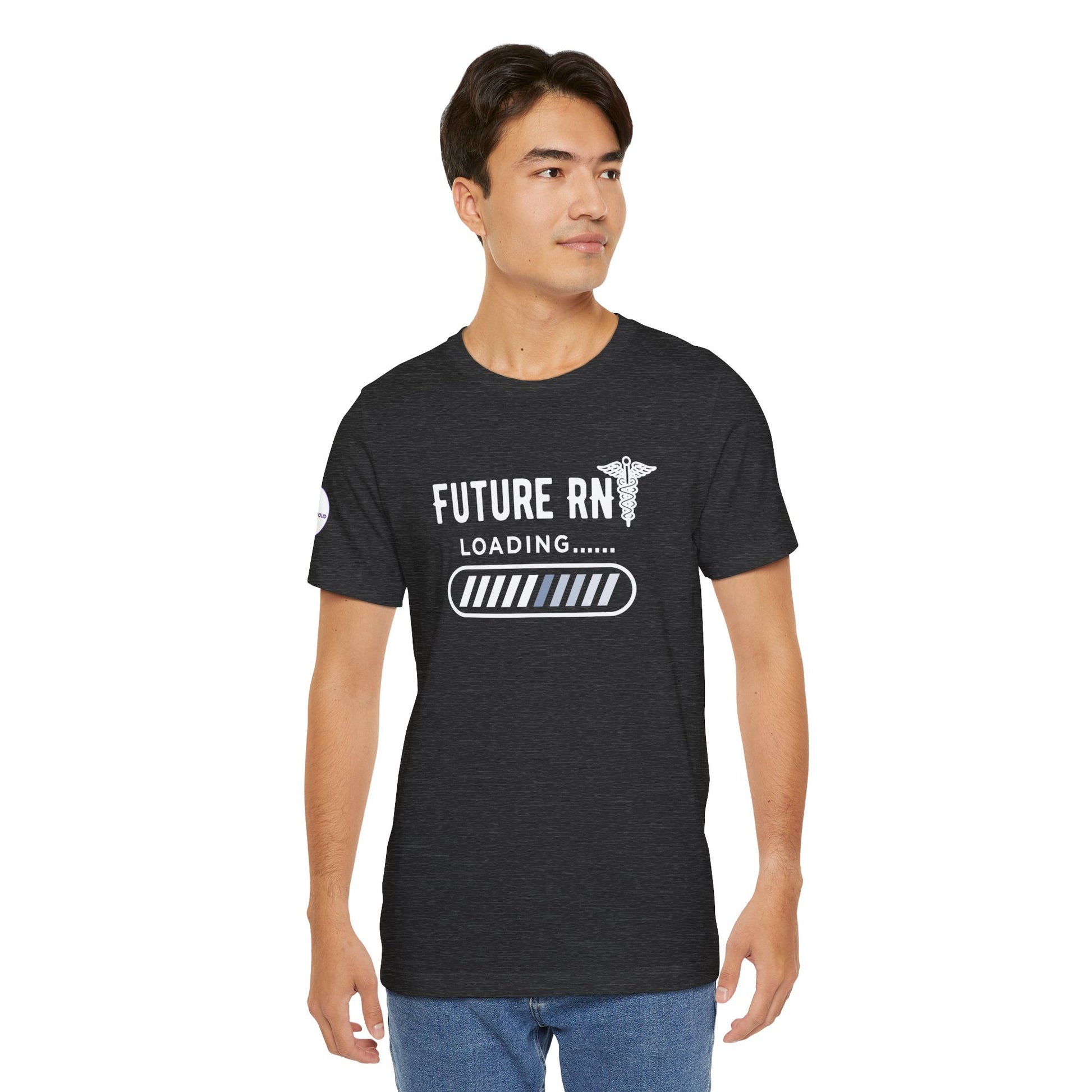Future RN T-Shirt with stethoscope and loading bar artwork