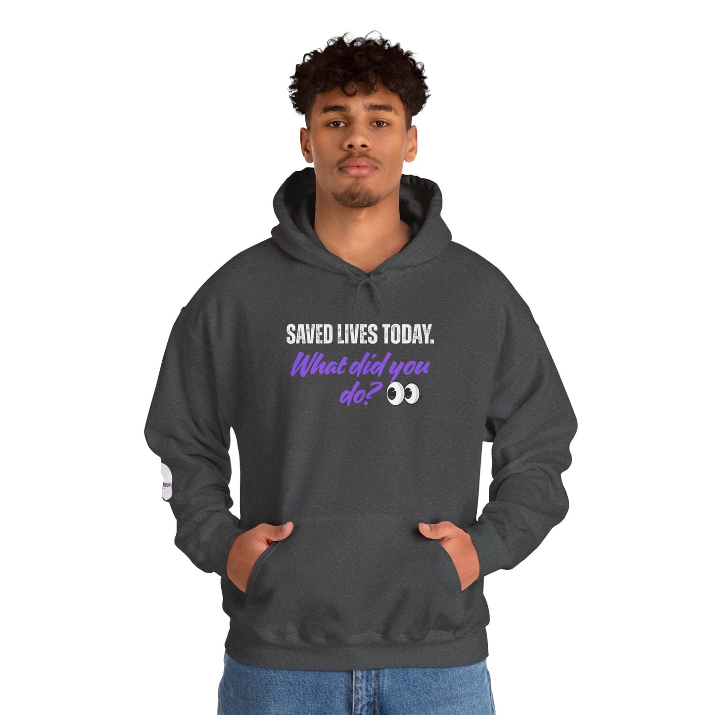 Saved Lives Today Hoodie soft fleece pullover for healthcare workers