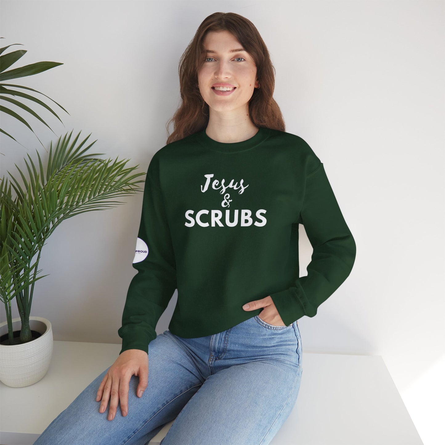 Unisex Crewneck Sweatshirt available in multiple color variants