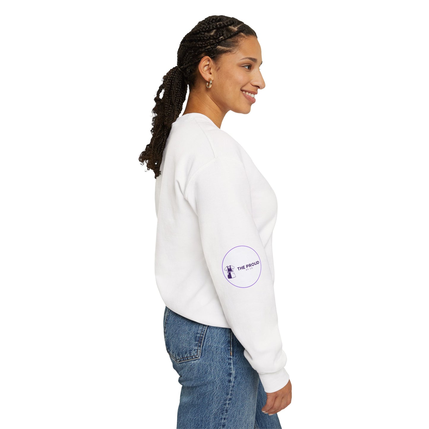 Saved Lives Today Sweatshirt made from cotton-poly blend fabric