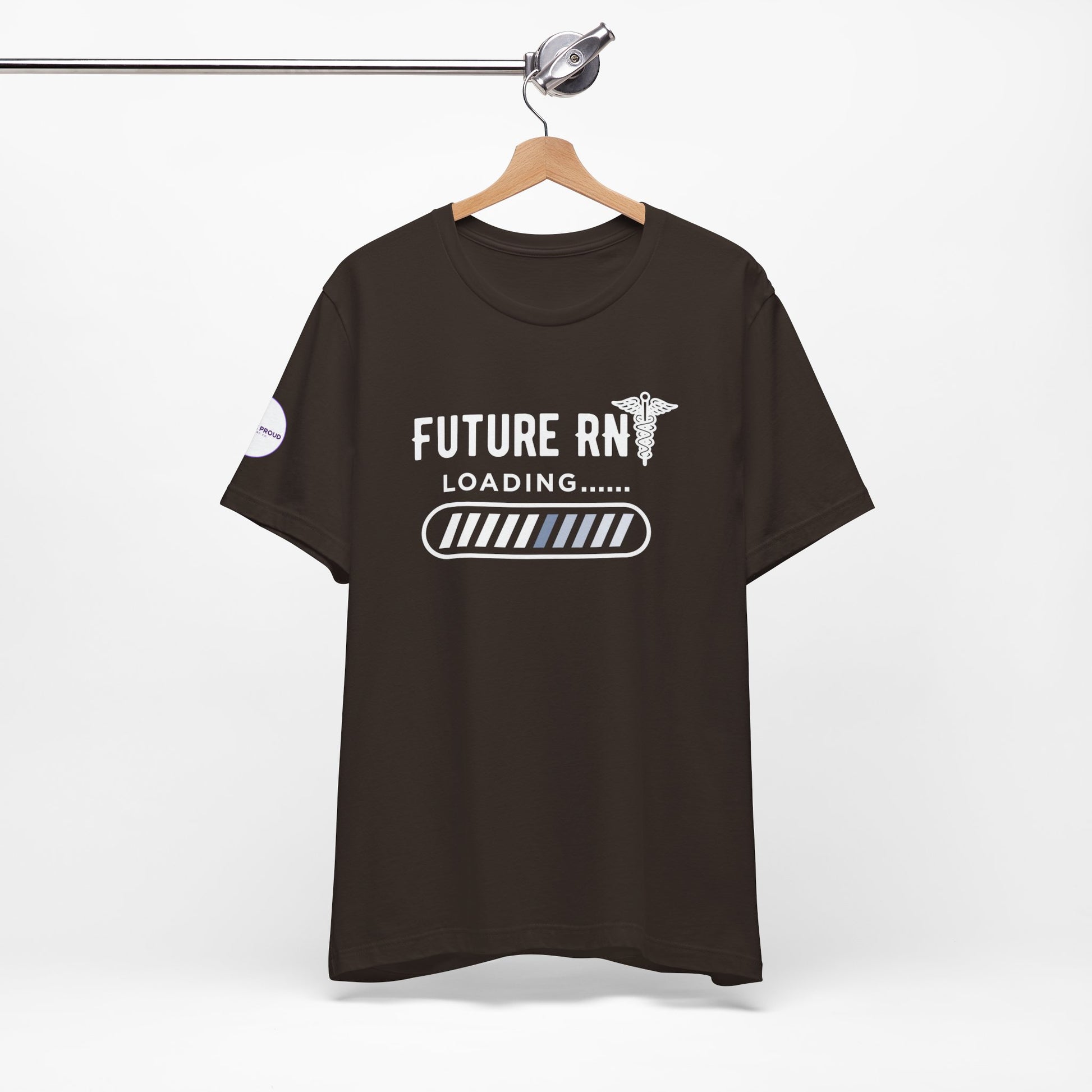 Future RN T-Shirt with stethoscope and loading bar artwork