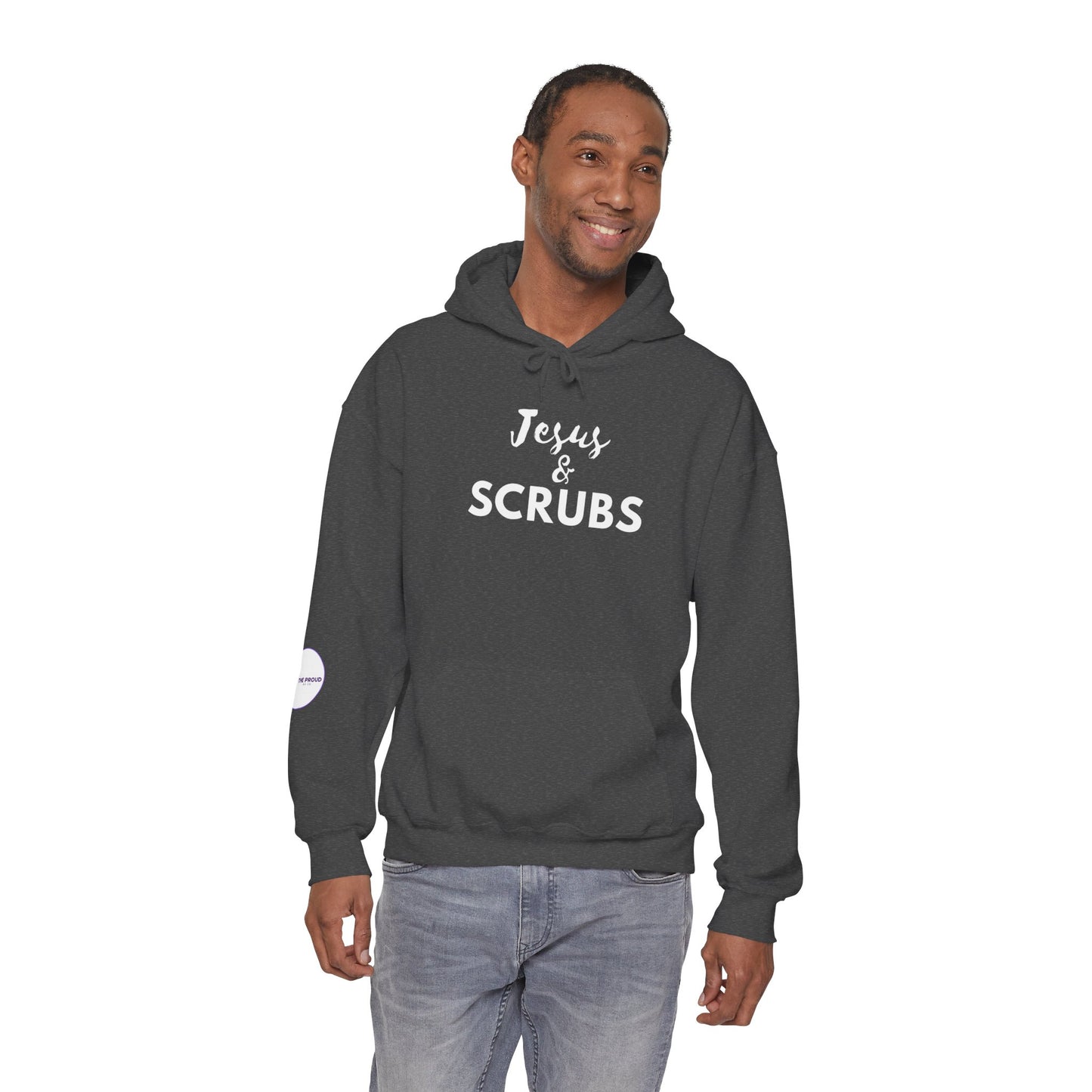 Christian Nurse Hoodie clean design with subtle sleeve detail