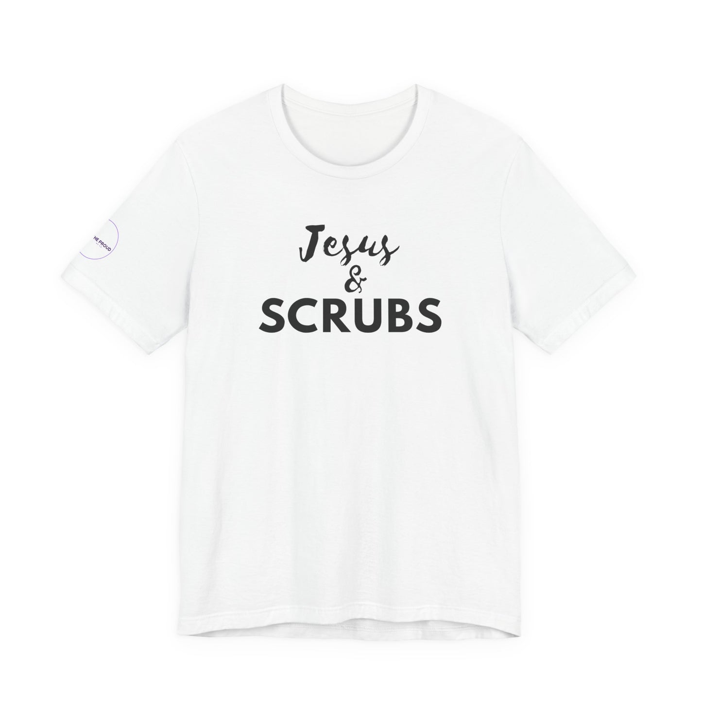 Jesus and Scrubs Nurse T-Shirt worn by nurse during casual day