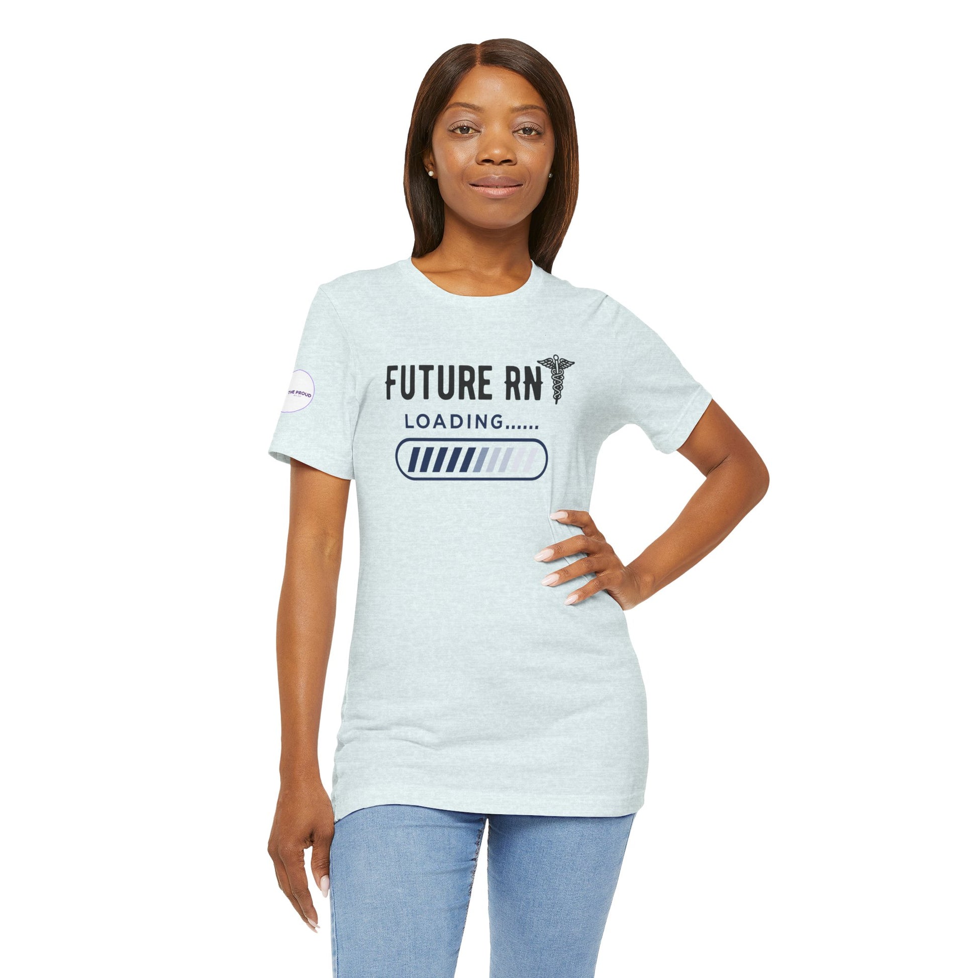 Future RN T-Shirt with stethoscope and loading bar artwork