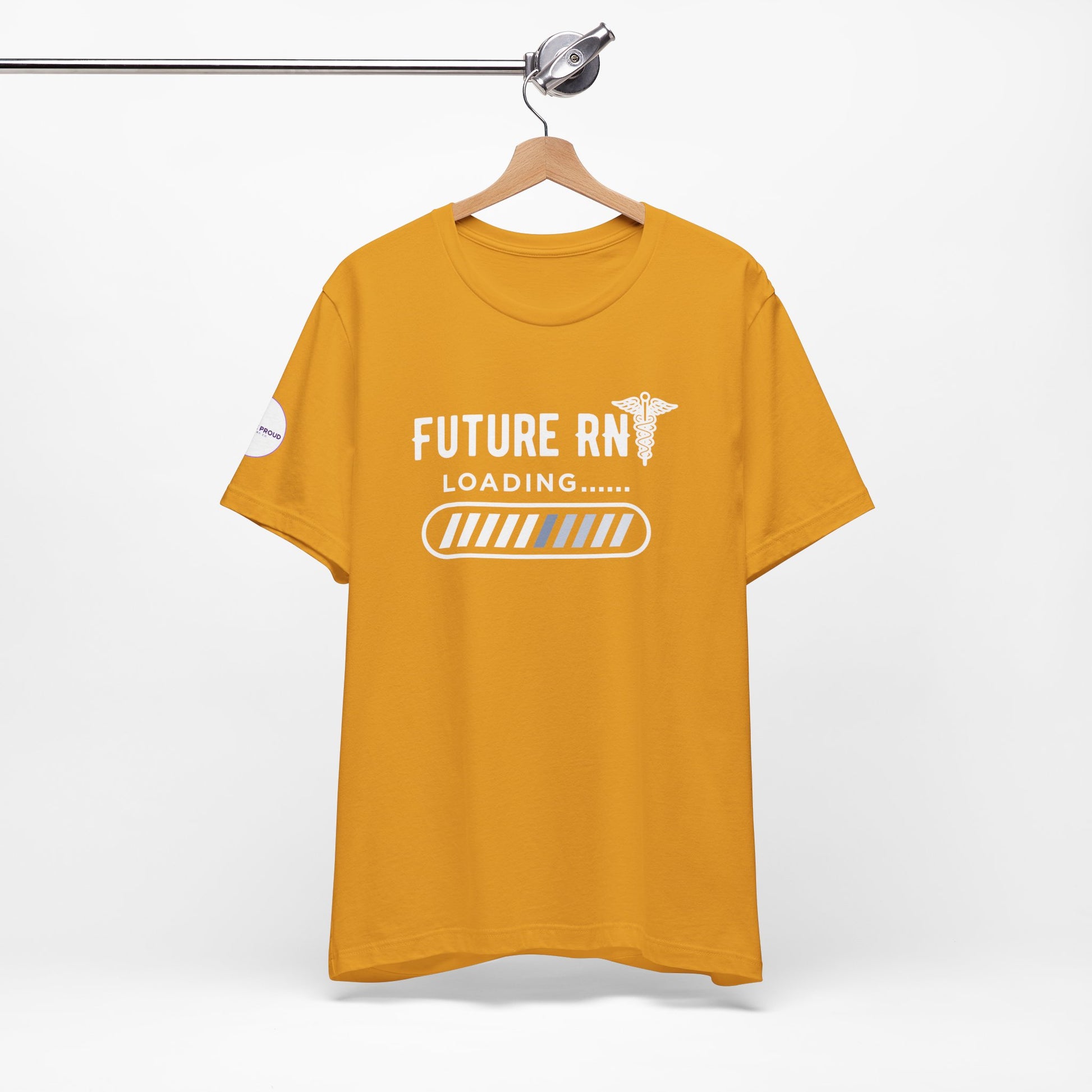 Future RN T-Shirt with stethoscope and loading bar artwork