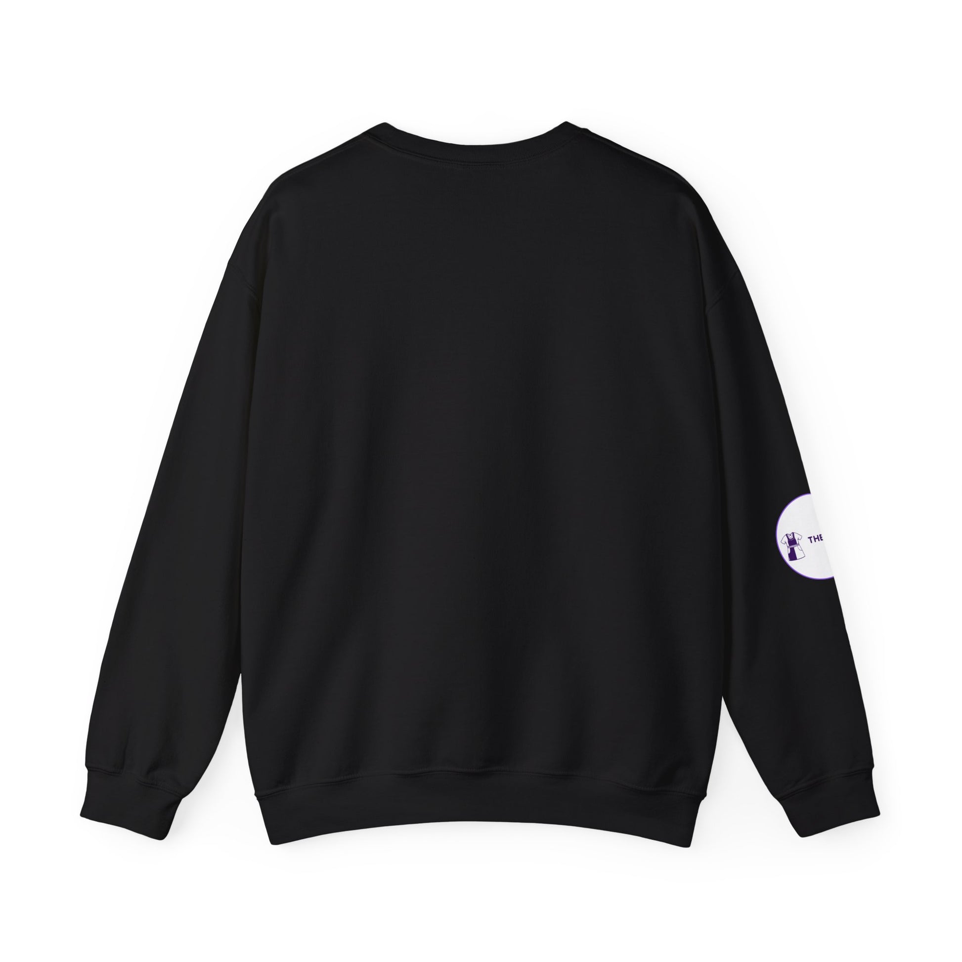 Night Shift Nurse Sweatshirt with embroidered purple lettering
