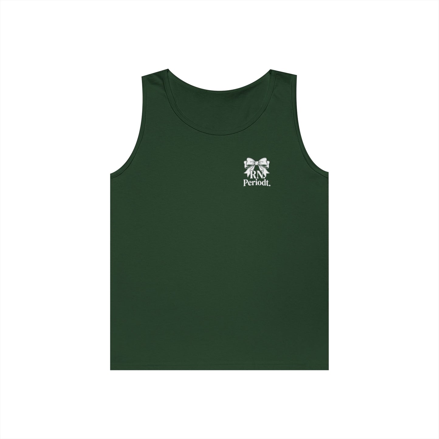 Bow Logo Tank Top made with durable double-needle stitching