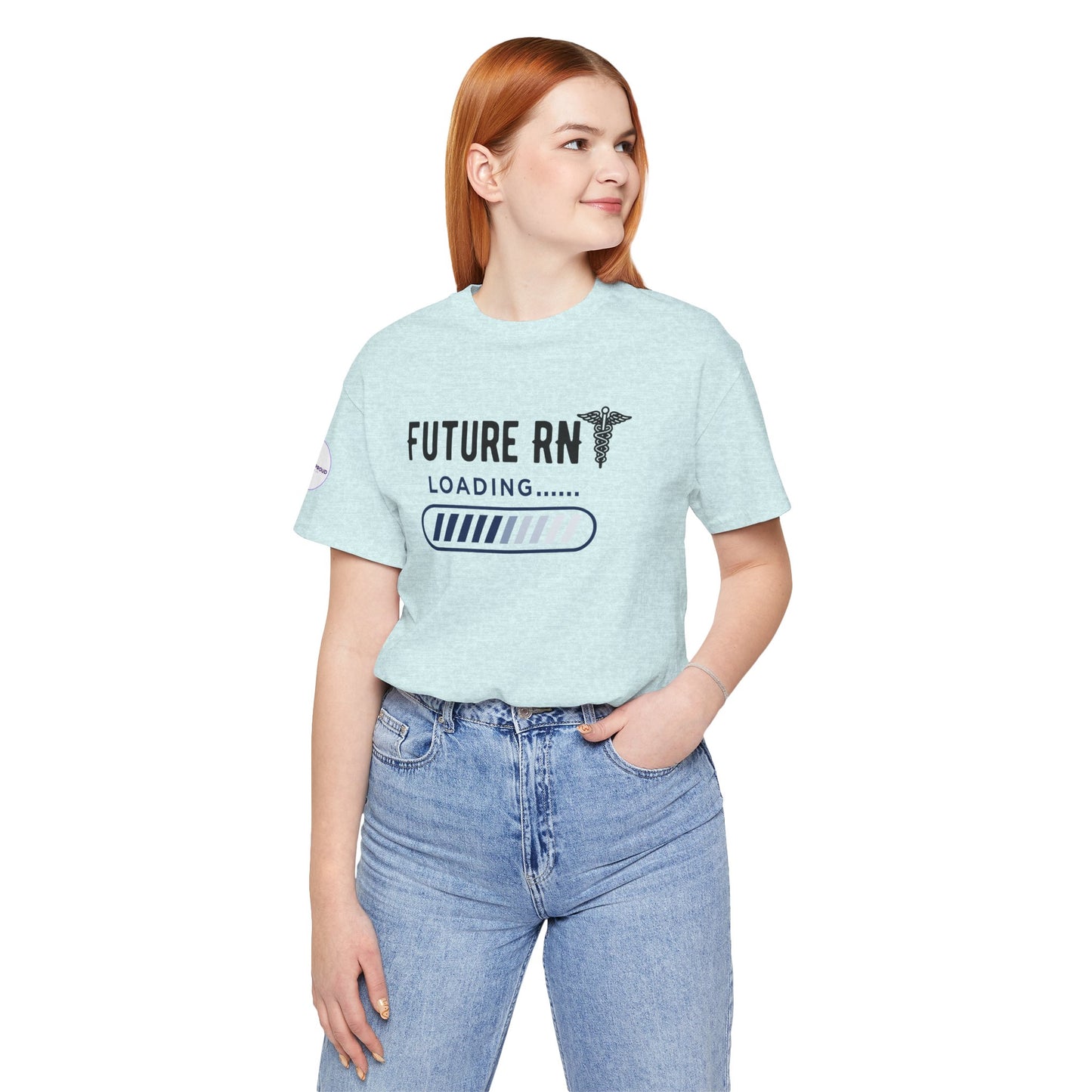 Future RN T-Shirt with stethoscope and loading bar artwork