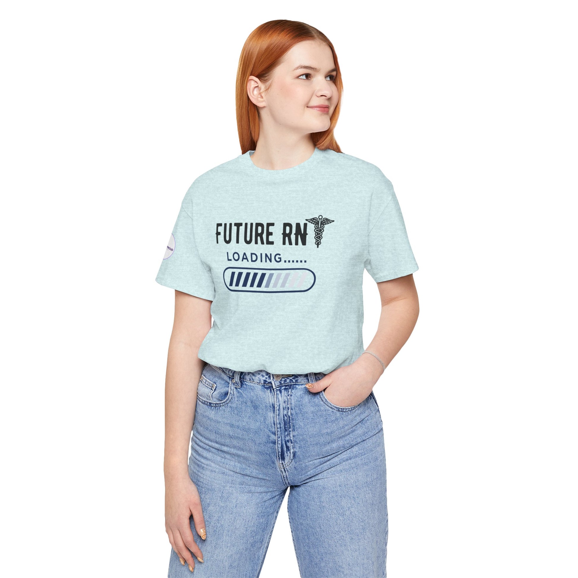 Future RN T-Shirt with stethoscope and loading bar artwork