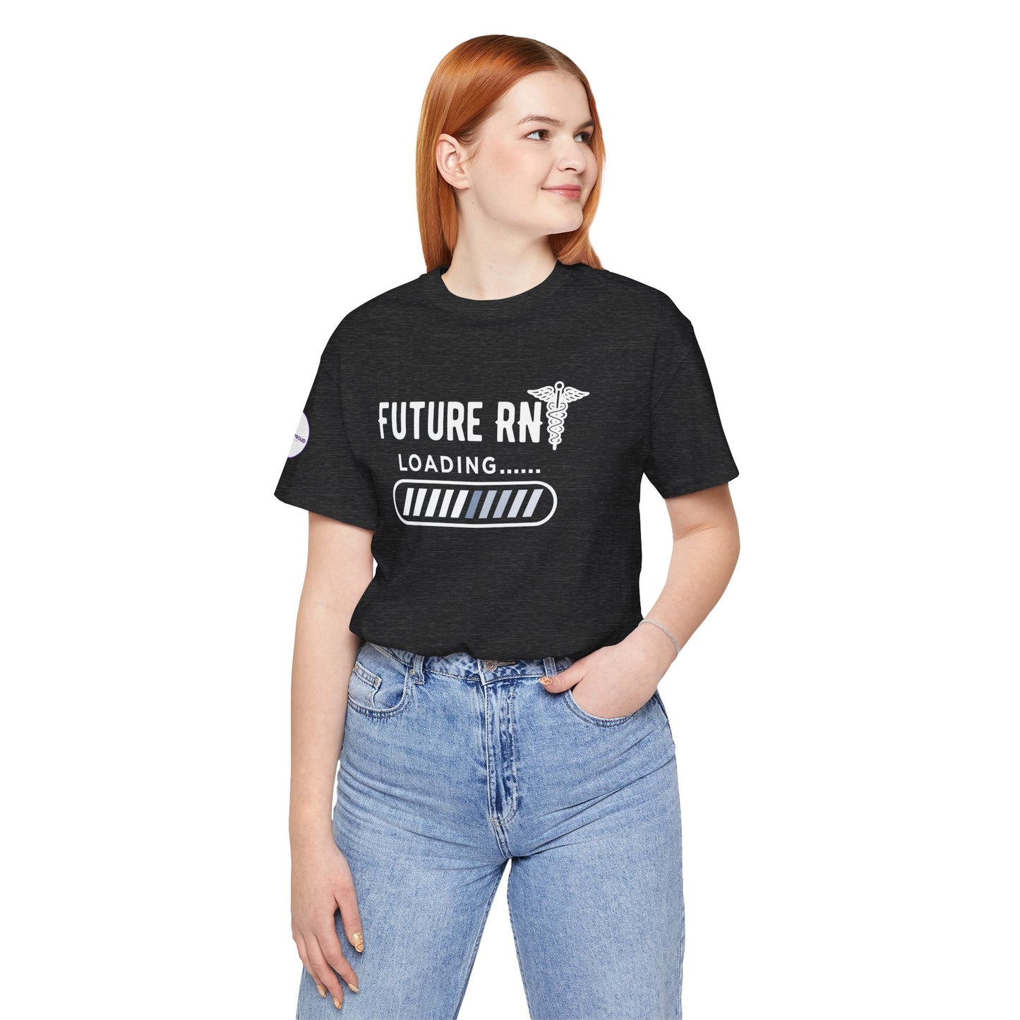 Future RN T-Shirt with stethoscope and loading bar artwork