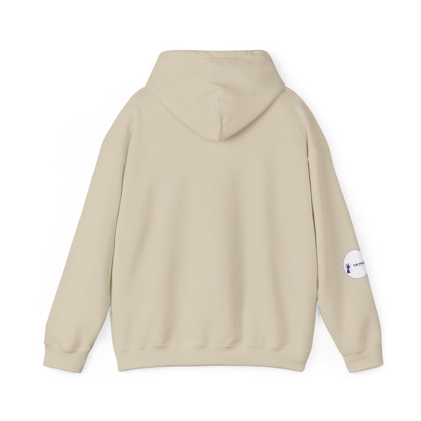 Tired But Still Caring Hoodie relaxed fit with kangaroo pocket