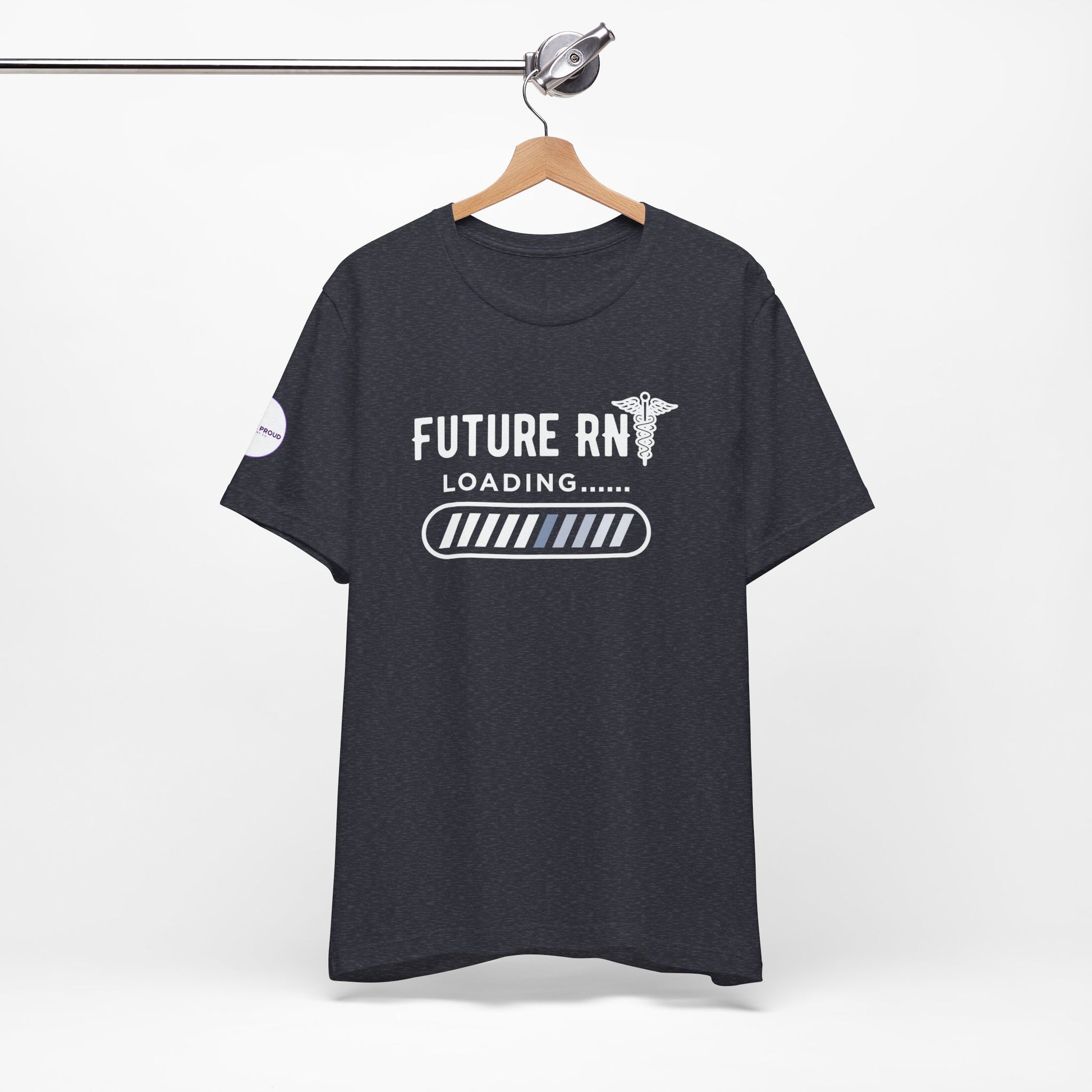 Future RN T-Shirt with stethoscope and loading bar artwork