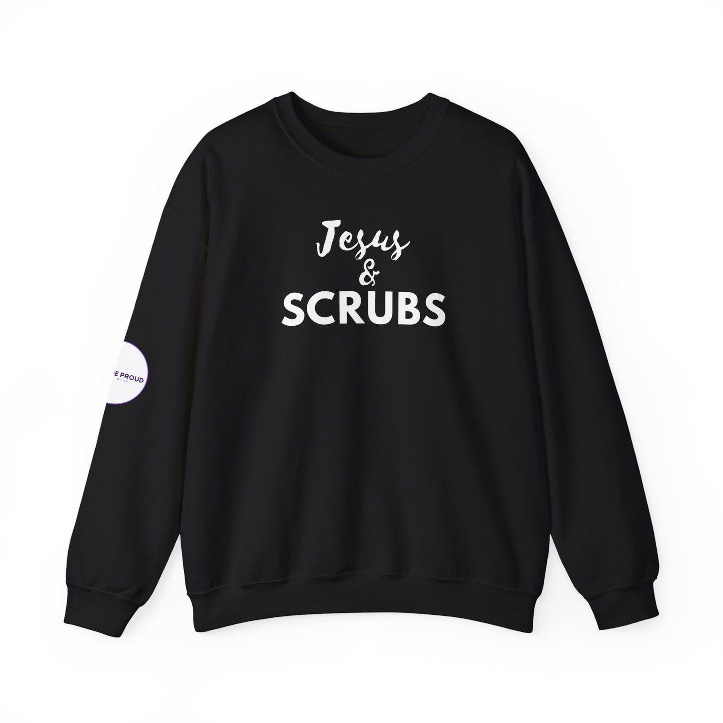 Front view of Unisex Crewneck Sweatshirt with classic fit design