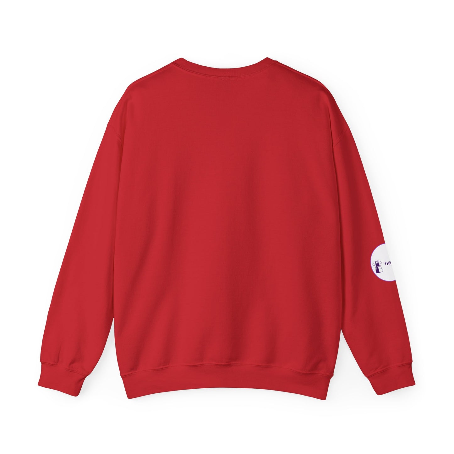 Back view of Black Nurse Sweatshirt with double-needle stitching