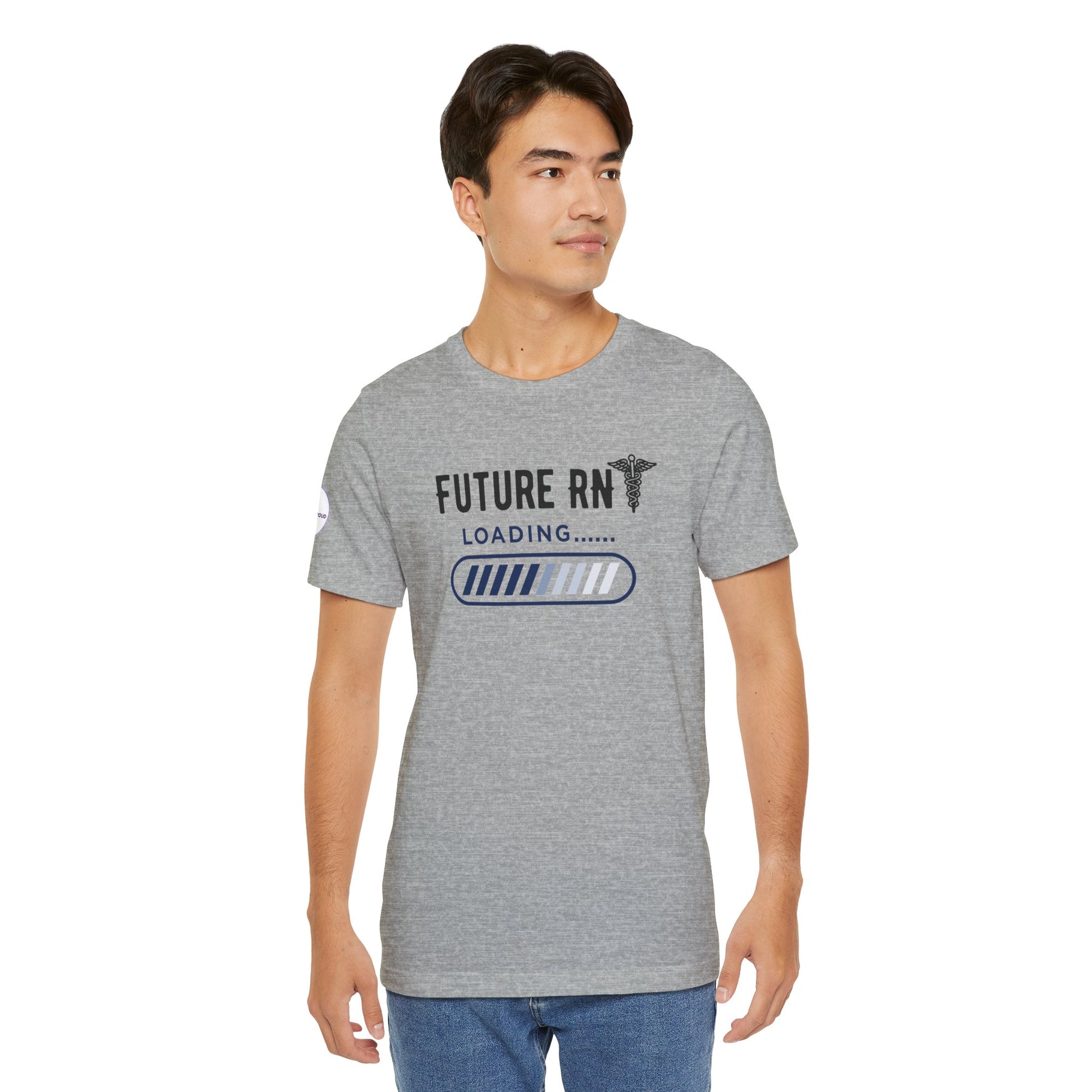 Future RN T-Shirt with stethoscope and loading bar artwork