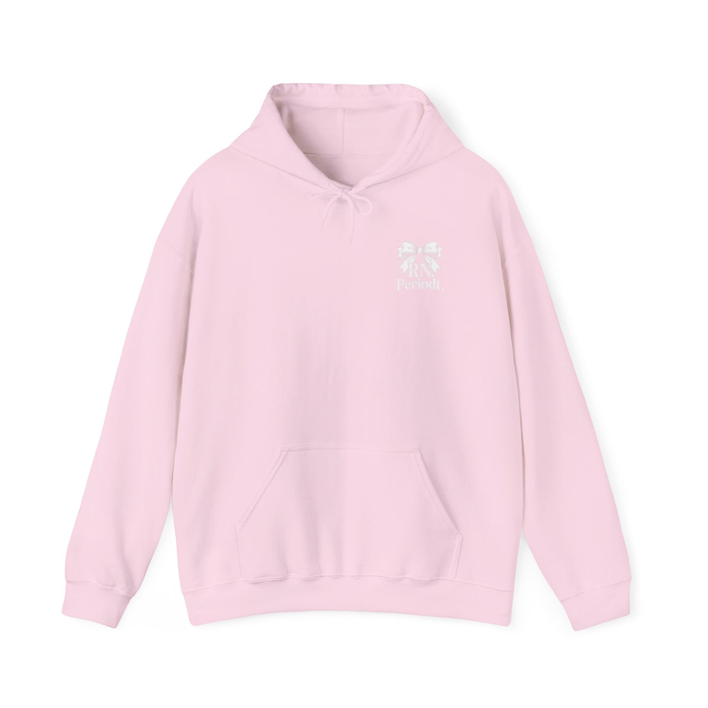 Hoodie — Petite Floral Ribbon 'Periwal' Chest Logo Casual Pullover