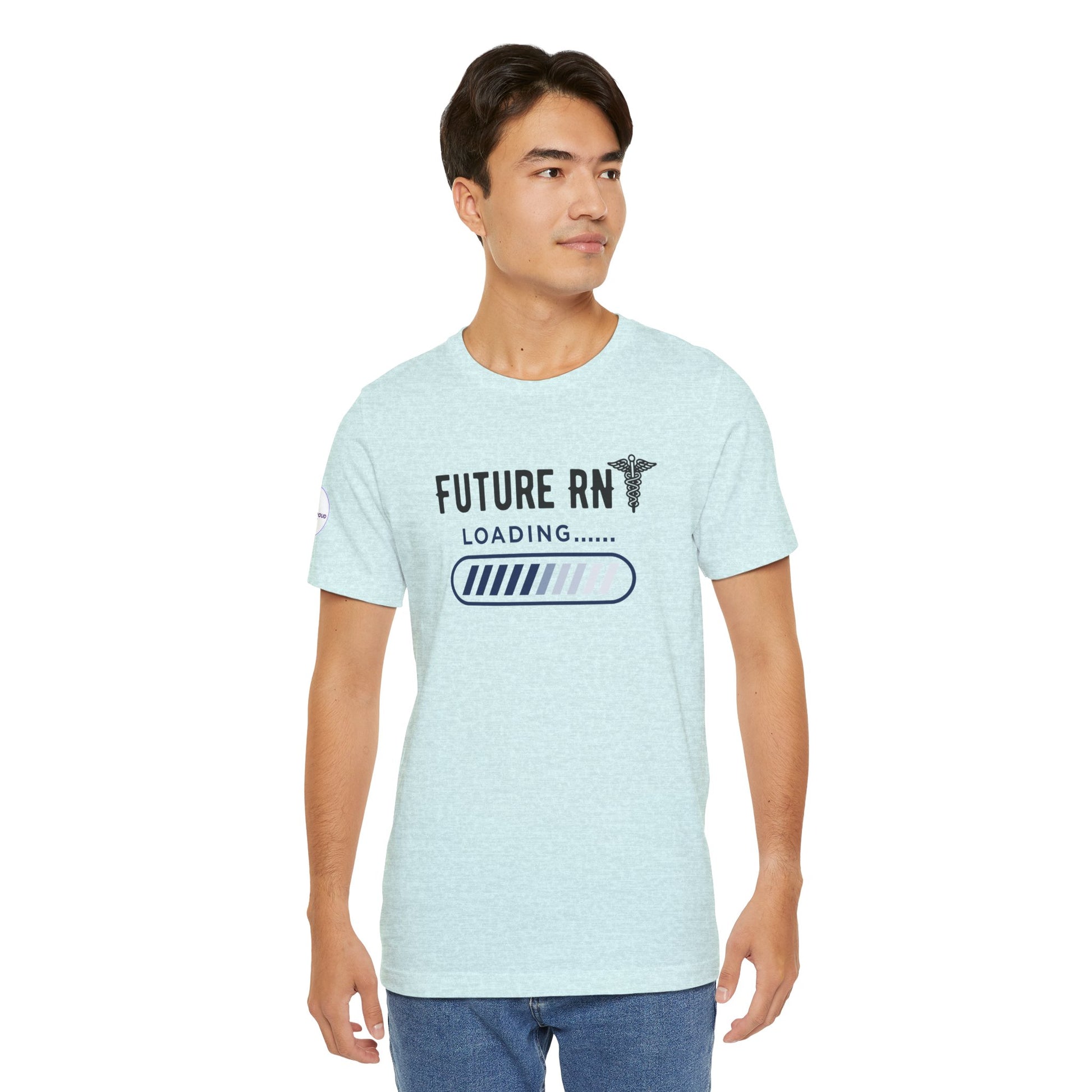 Future RN T-Shirt with stethoscope and loading bar artwork
