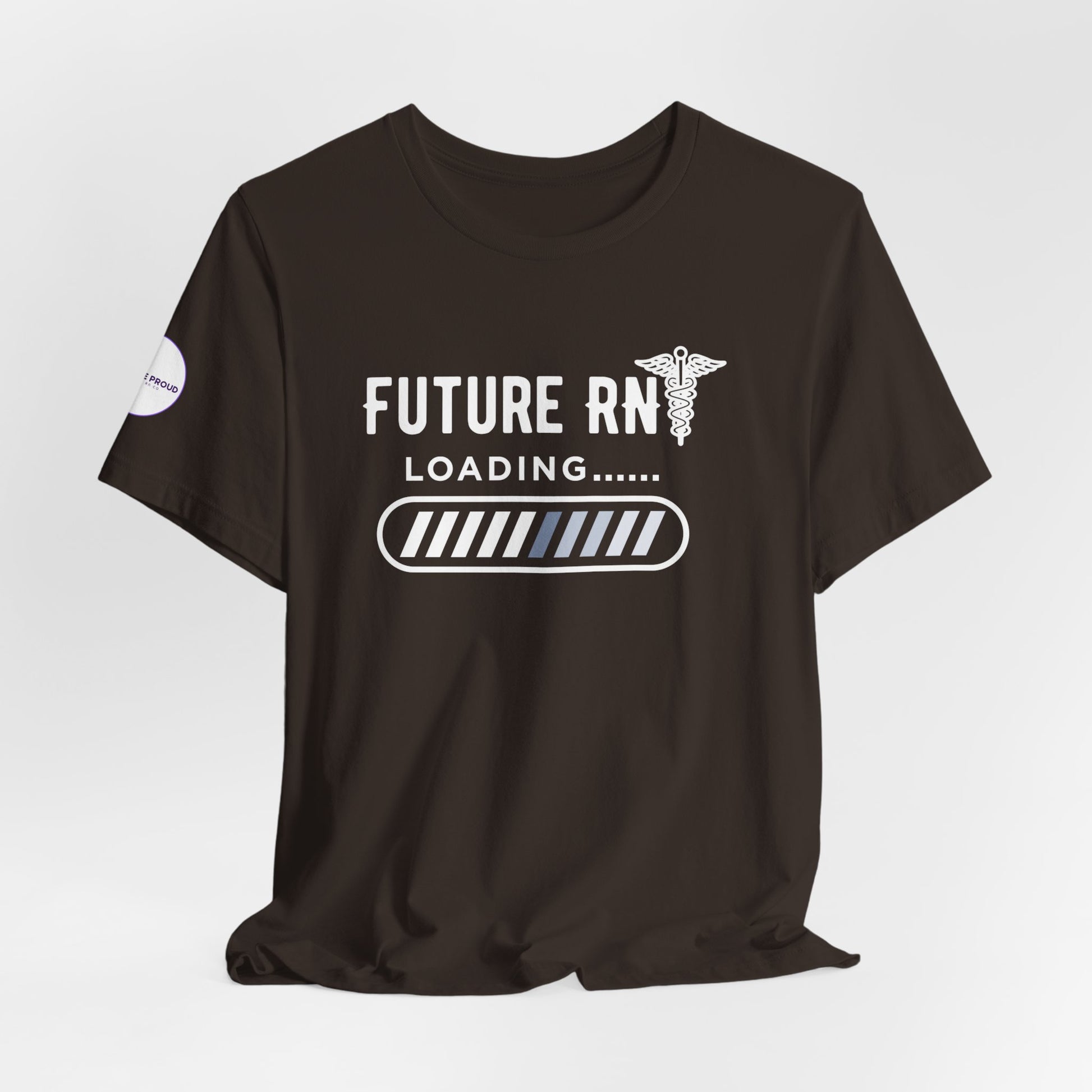 Future RN T-Shirt with stethoscope and loading bar artwork